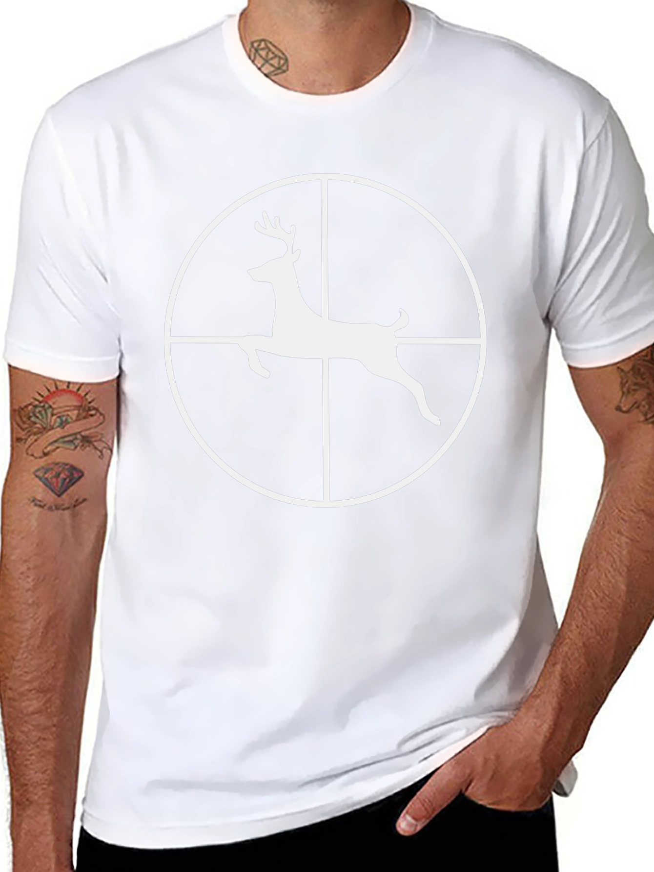 Deer Target Graphic T-Shirt - Hunting Season Tee