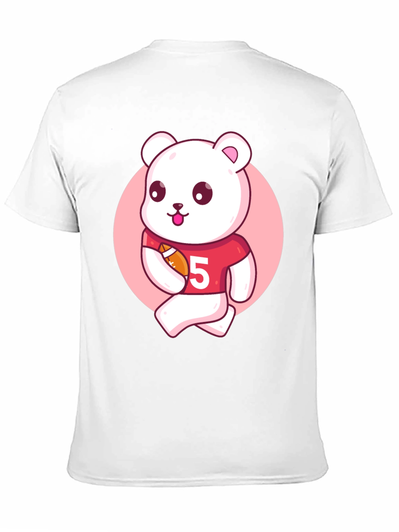 Cartoon Bear Football T-Shirt