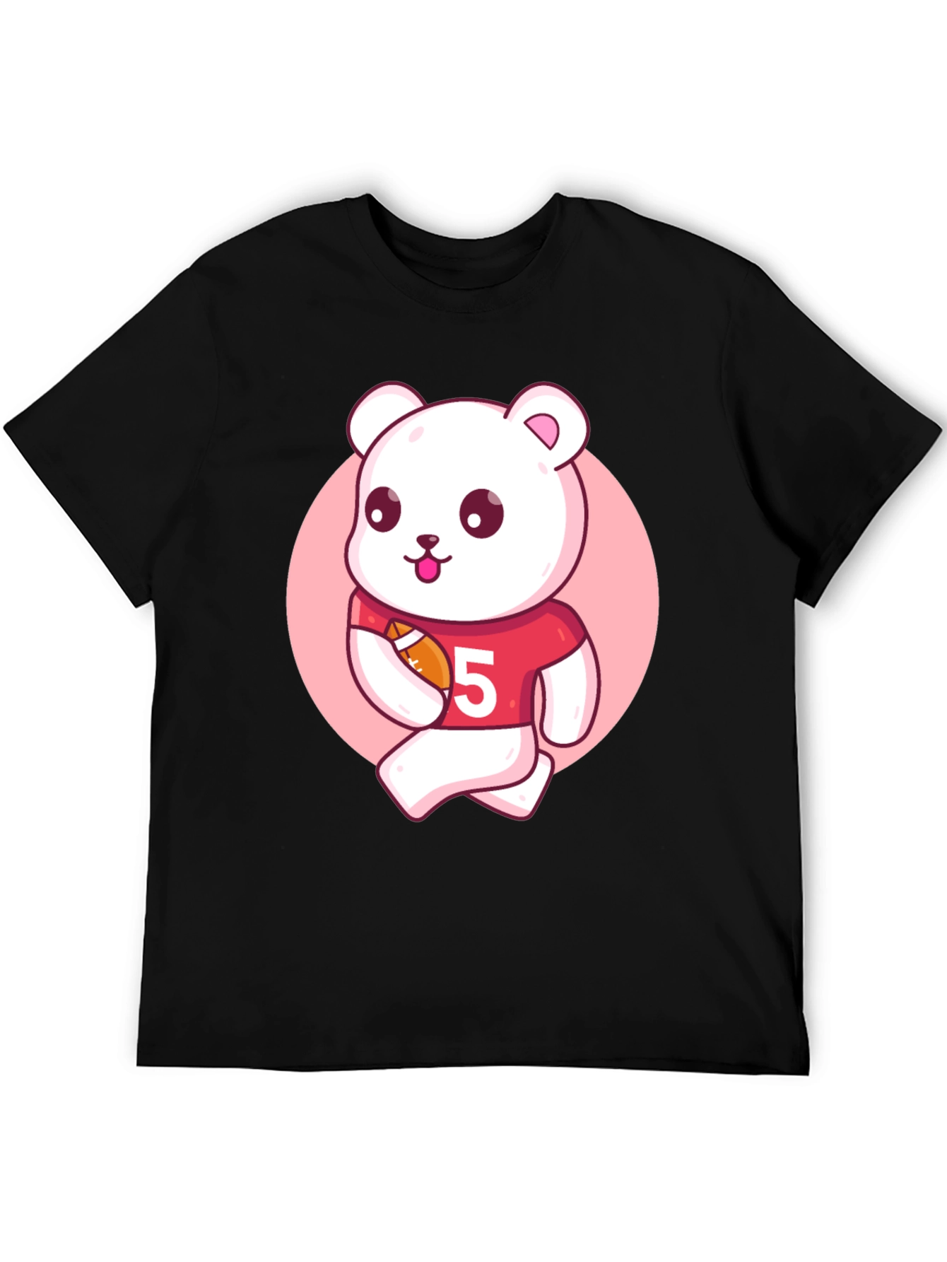 Cartoon Bear Football T-Shirt