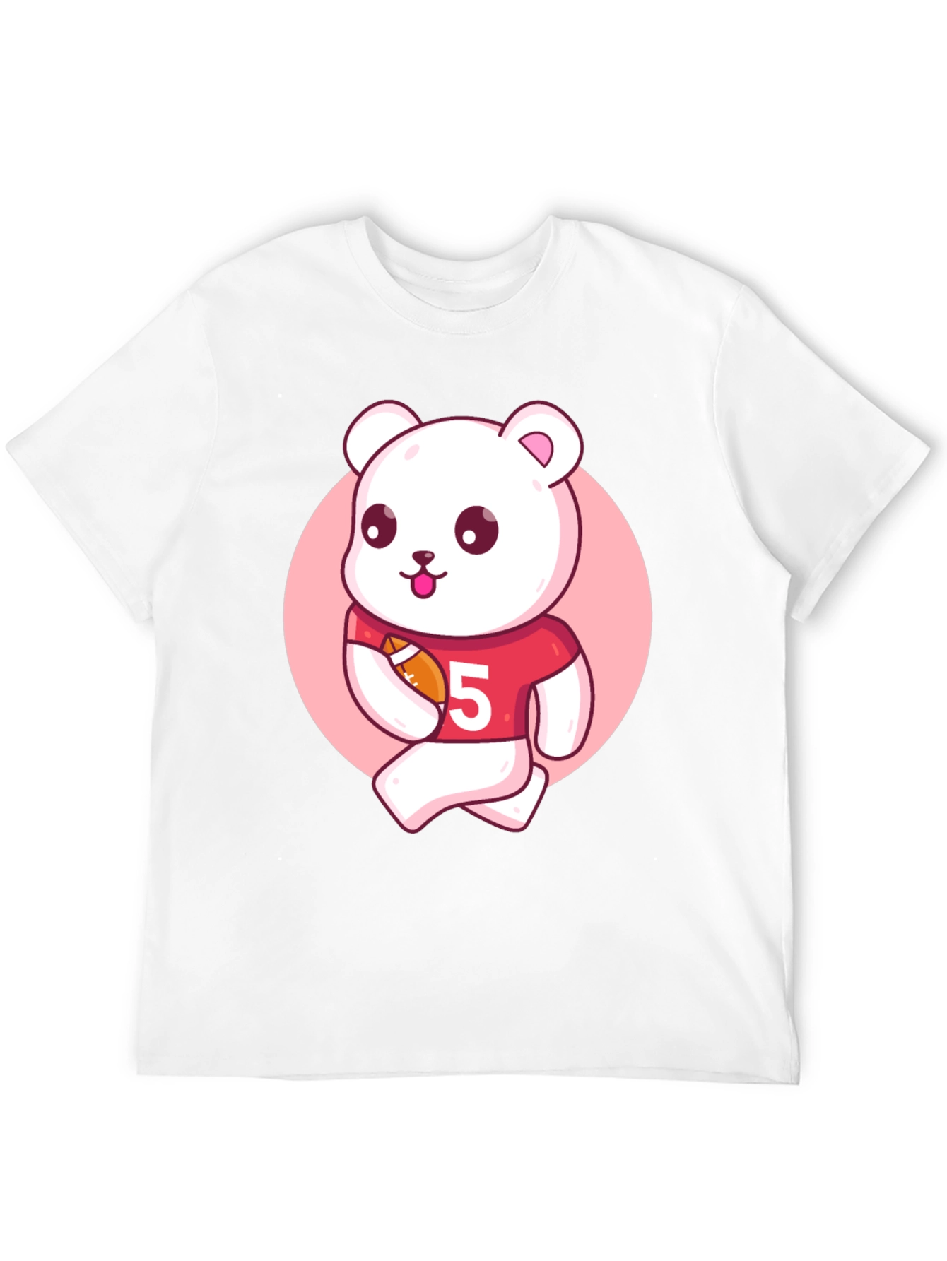 Cartoon Bear Football T-Shirt