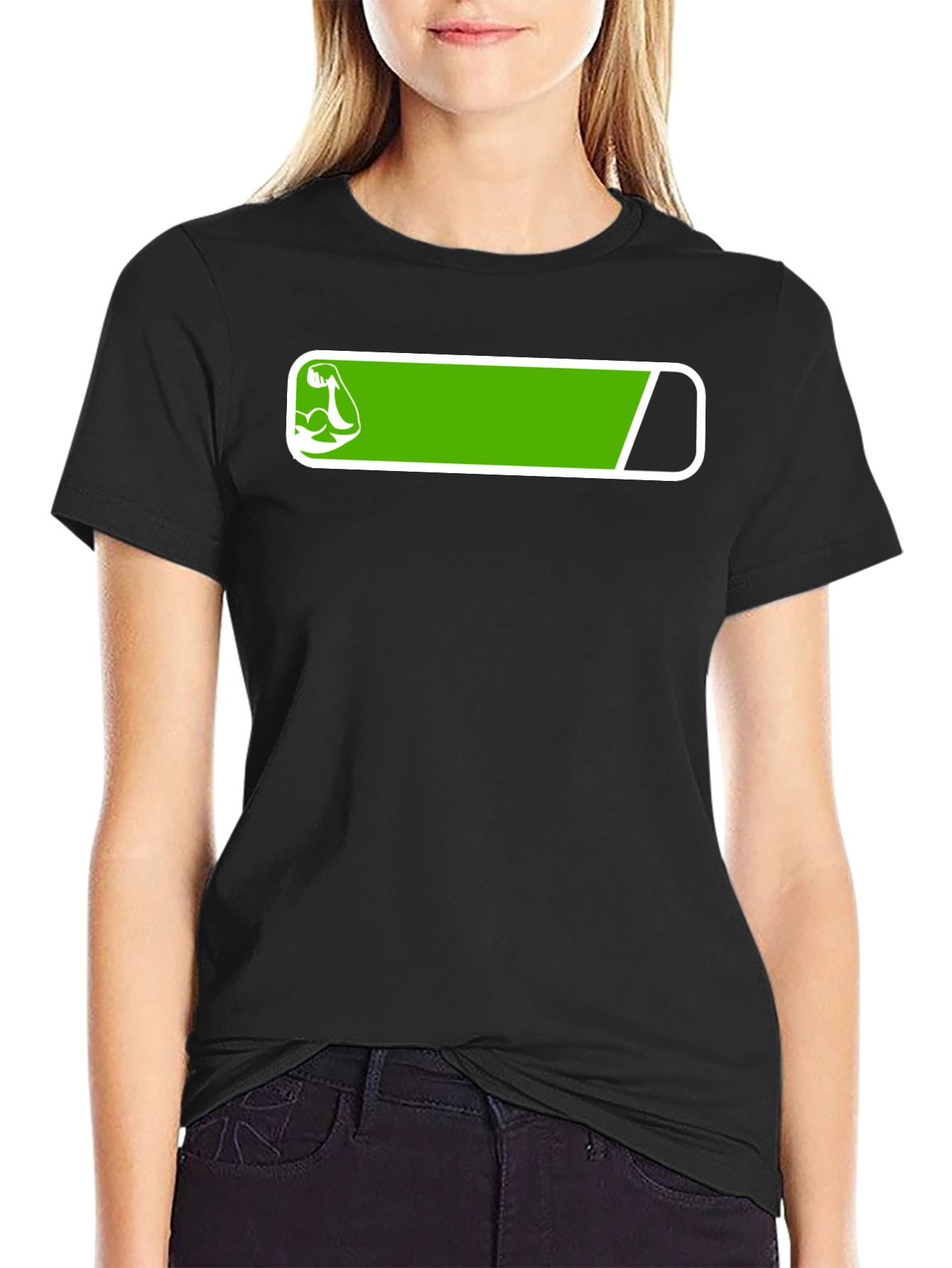 Fitness Power Bar Black T-Shirt
