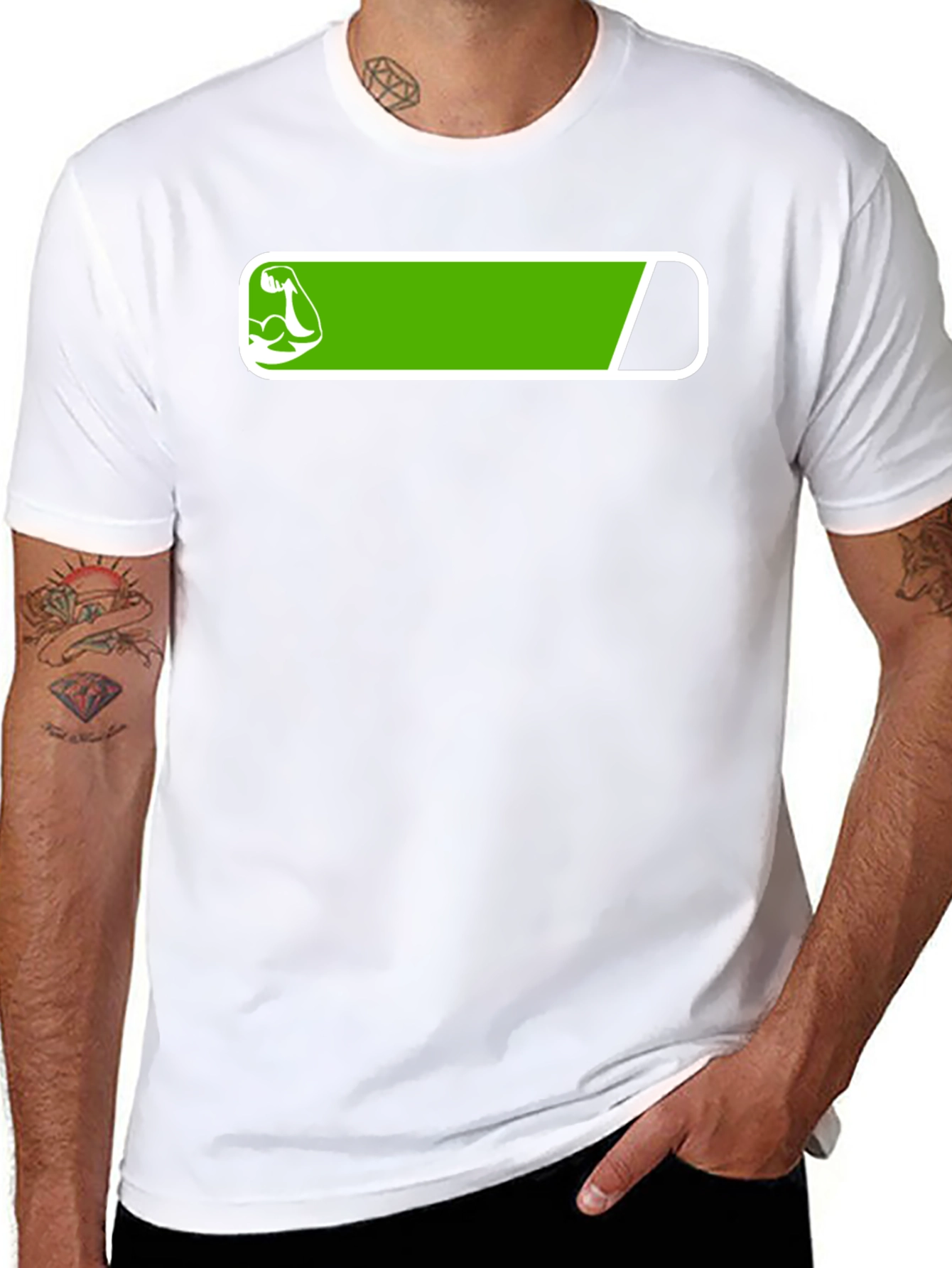Fitness Power Bar Black T-Shirt