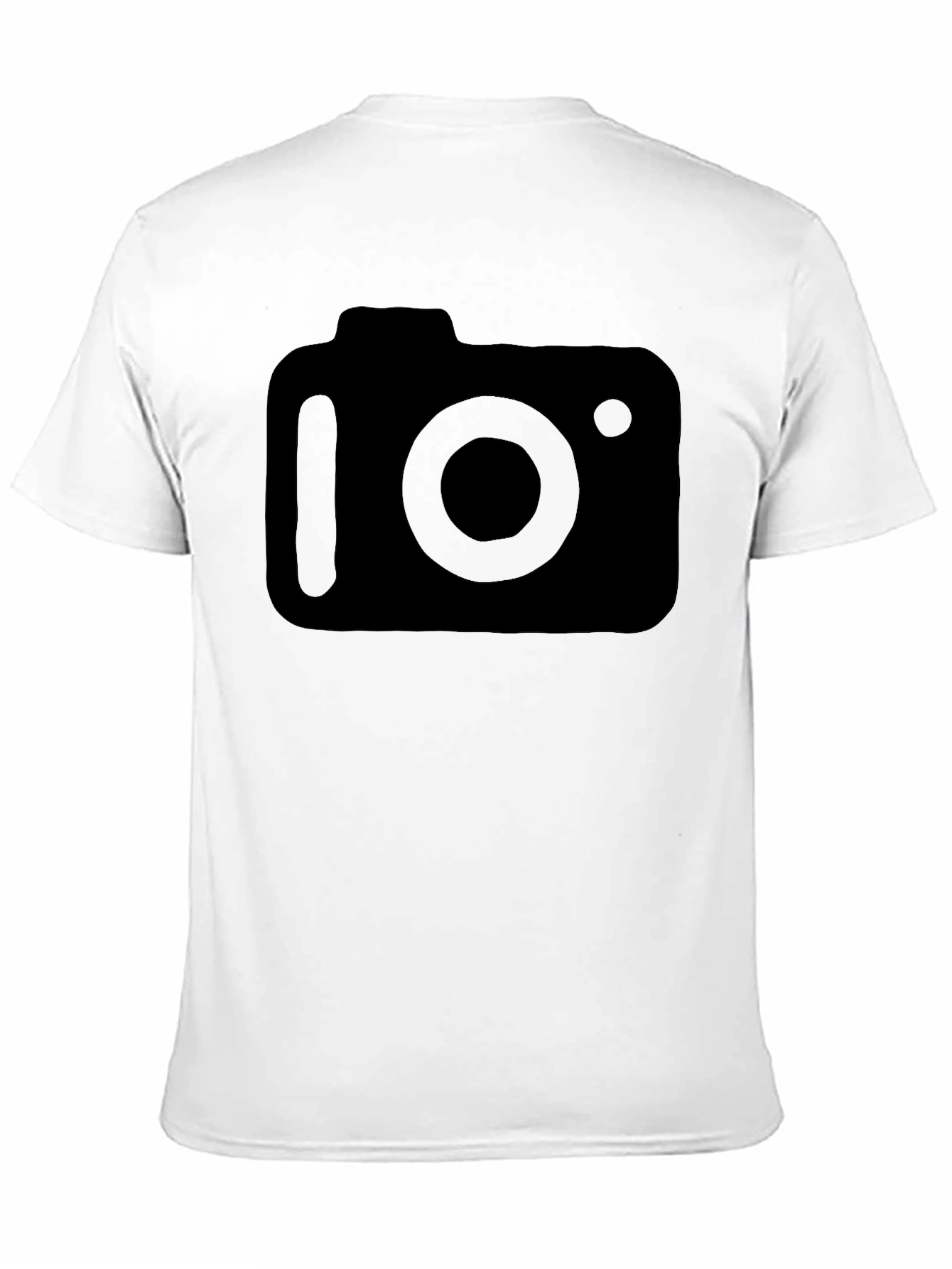 Camera Graphic Tee - Black Modern Style