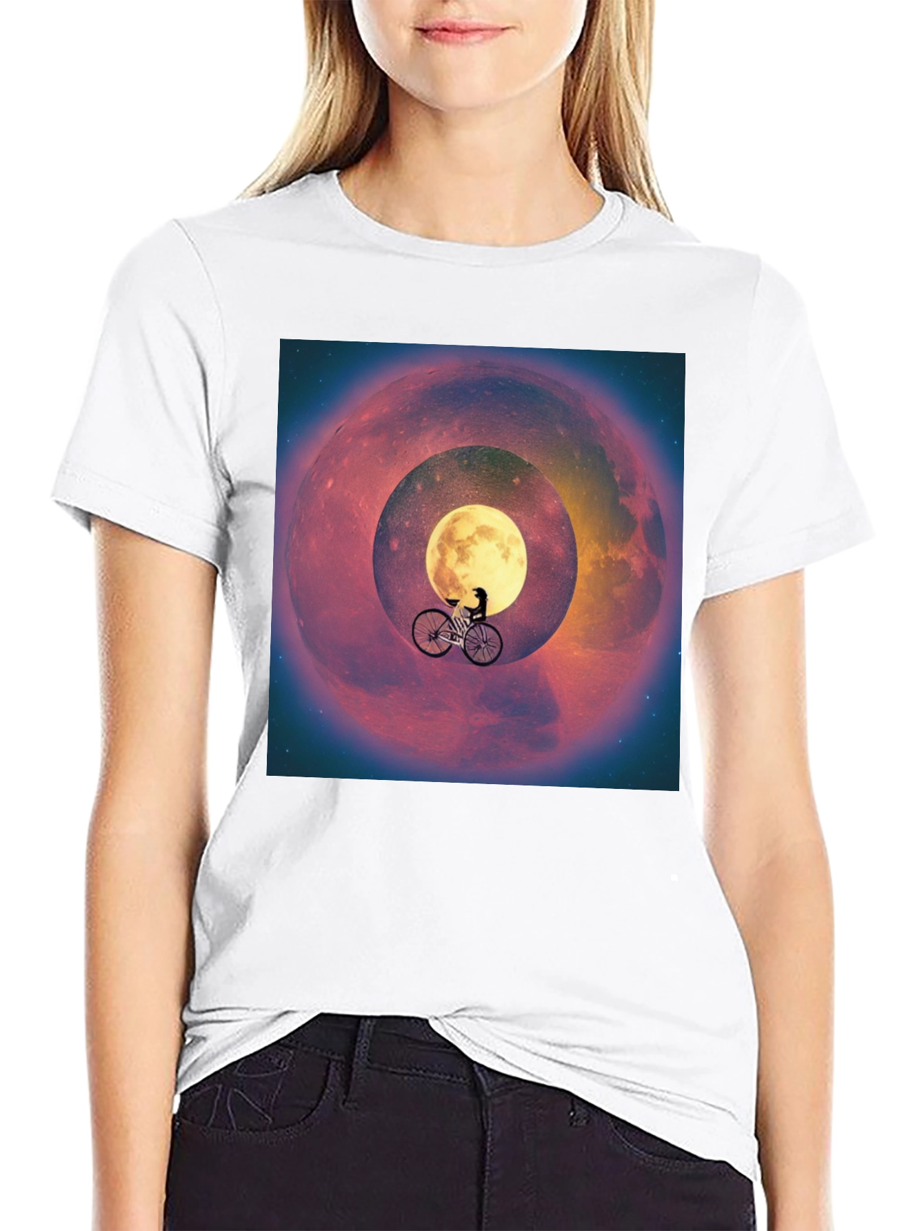 Moon Rider Graphic Tee - Black