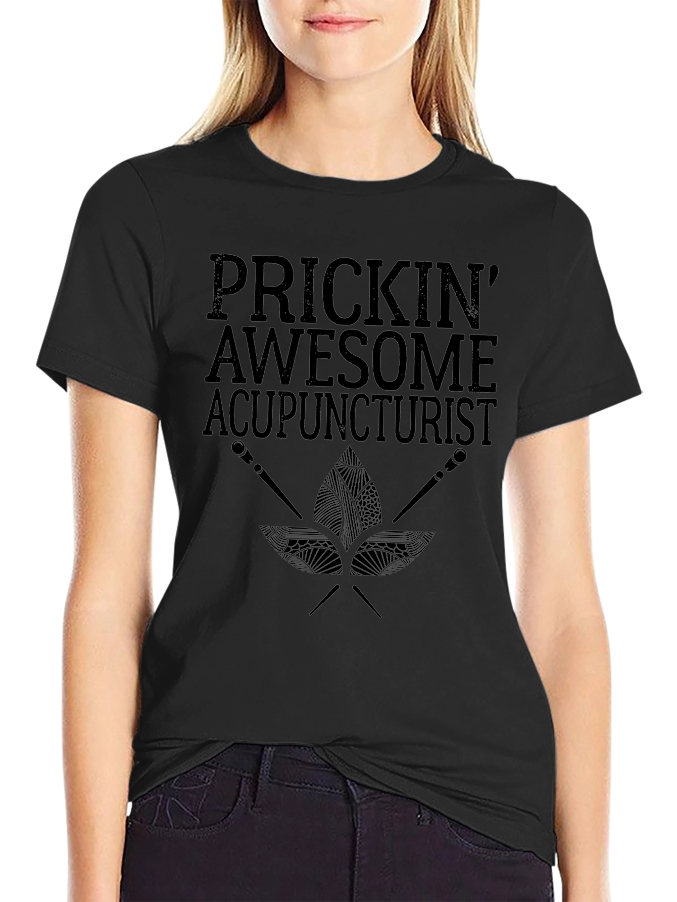 Prickin Awesome Acupuncturist Graphic T-Shirt