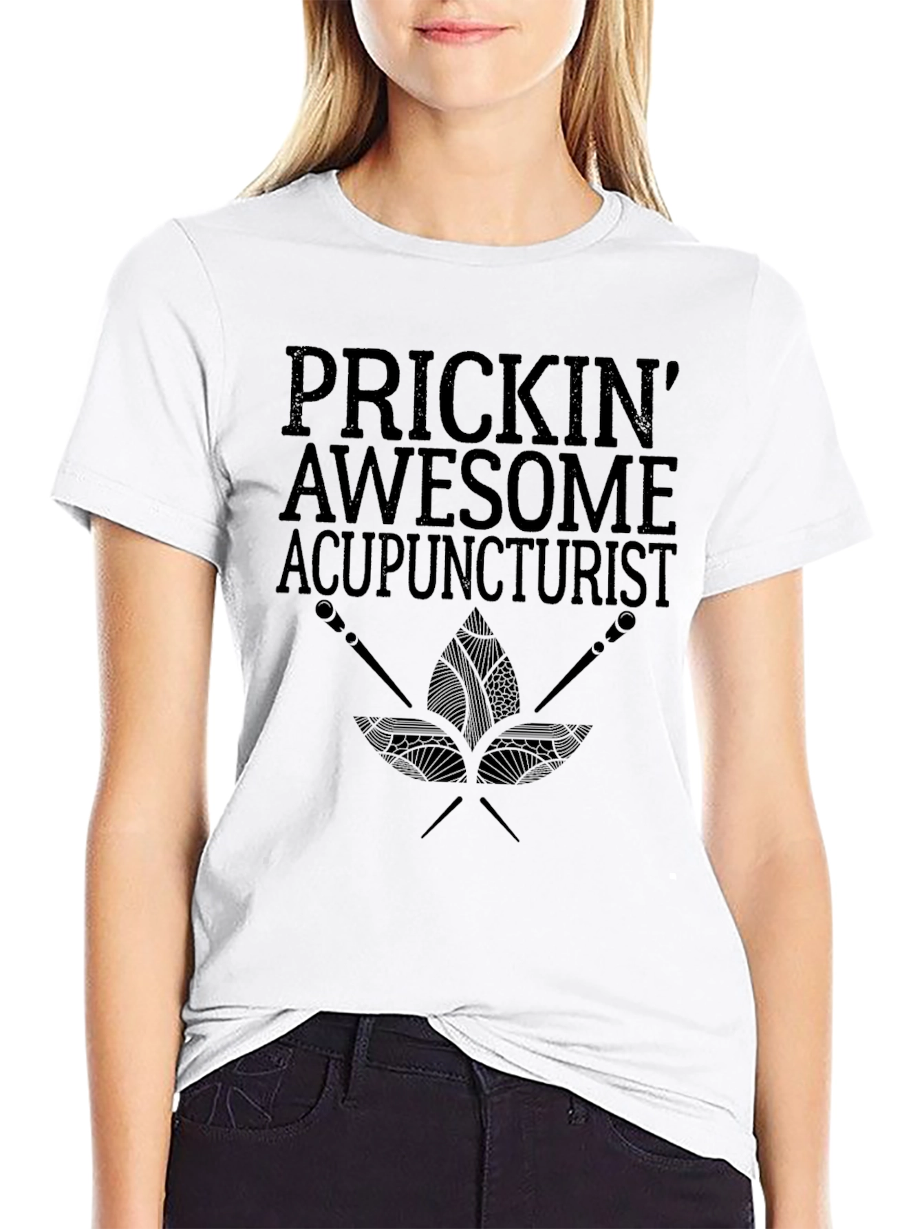 Prickin Awesome Acupuncturist Graphic T-Shirt
