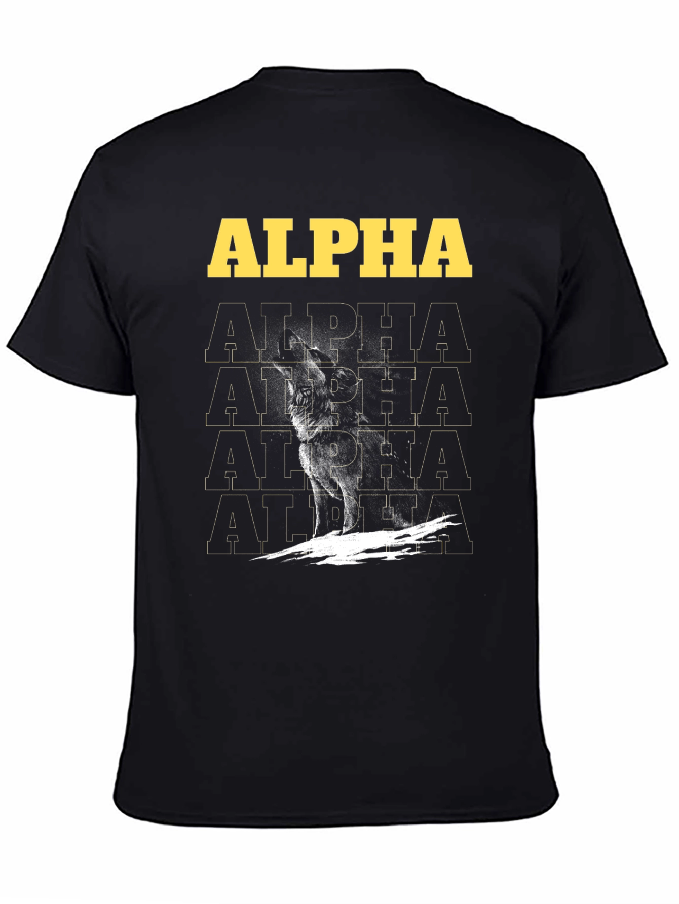 Alpha Wolf Graphic Tee - Bold Statement Shirt