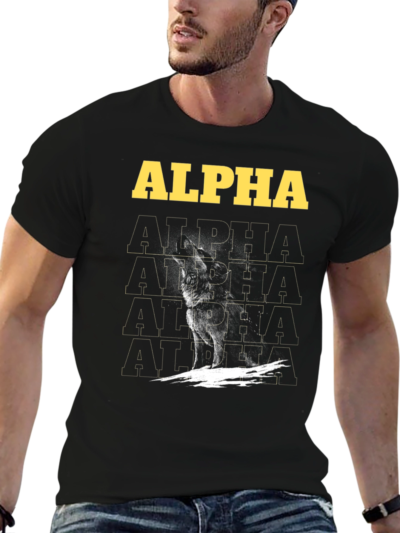 Alpha Wolf Graphic Tee - Bold Statement Shirt
