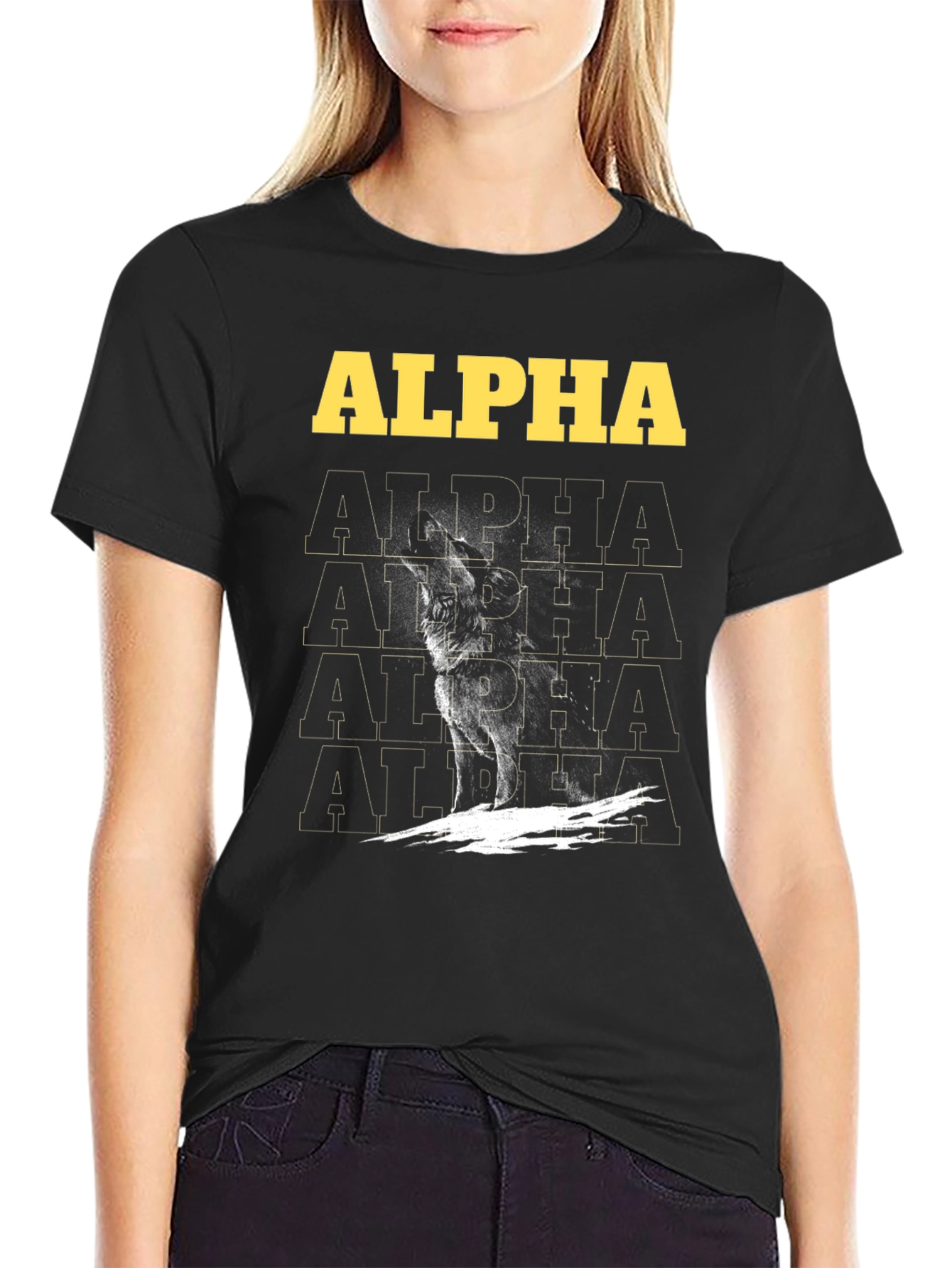 Alpha Wolf Graphic Tee - Bold Statement Shirt