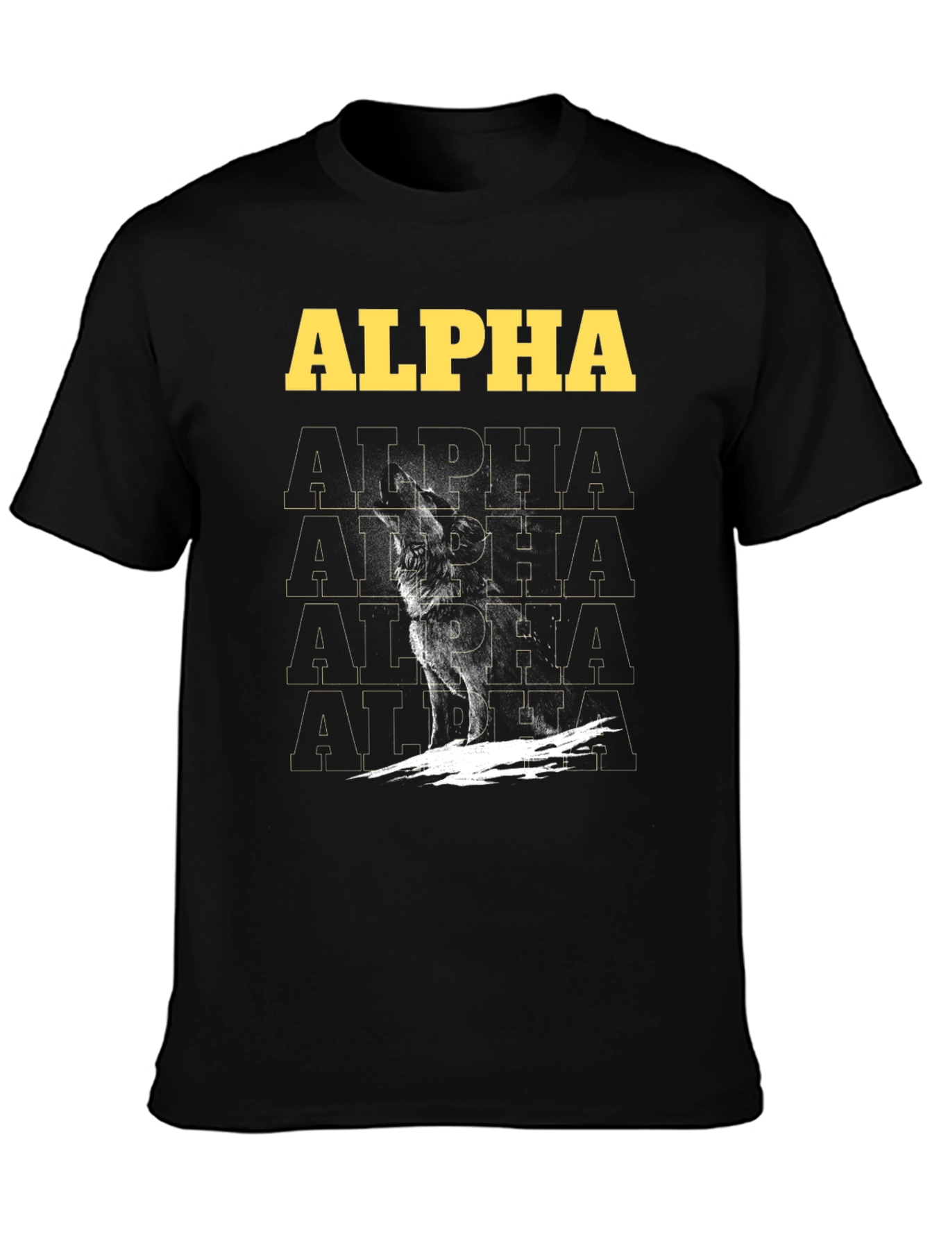 Alpha Wolf Graphic Tee - Bold Statement Shirt