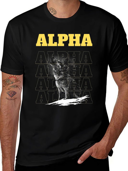 Alpha Wolf Graphic Tee - Bold Statement Shirt