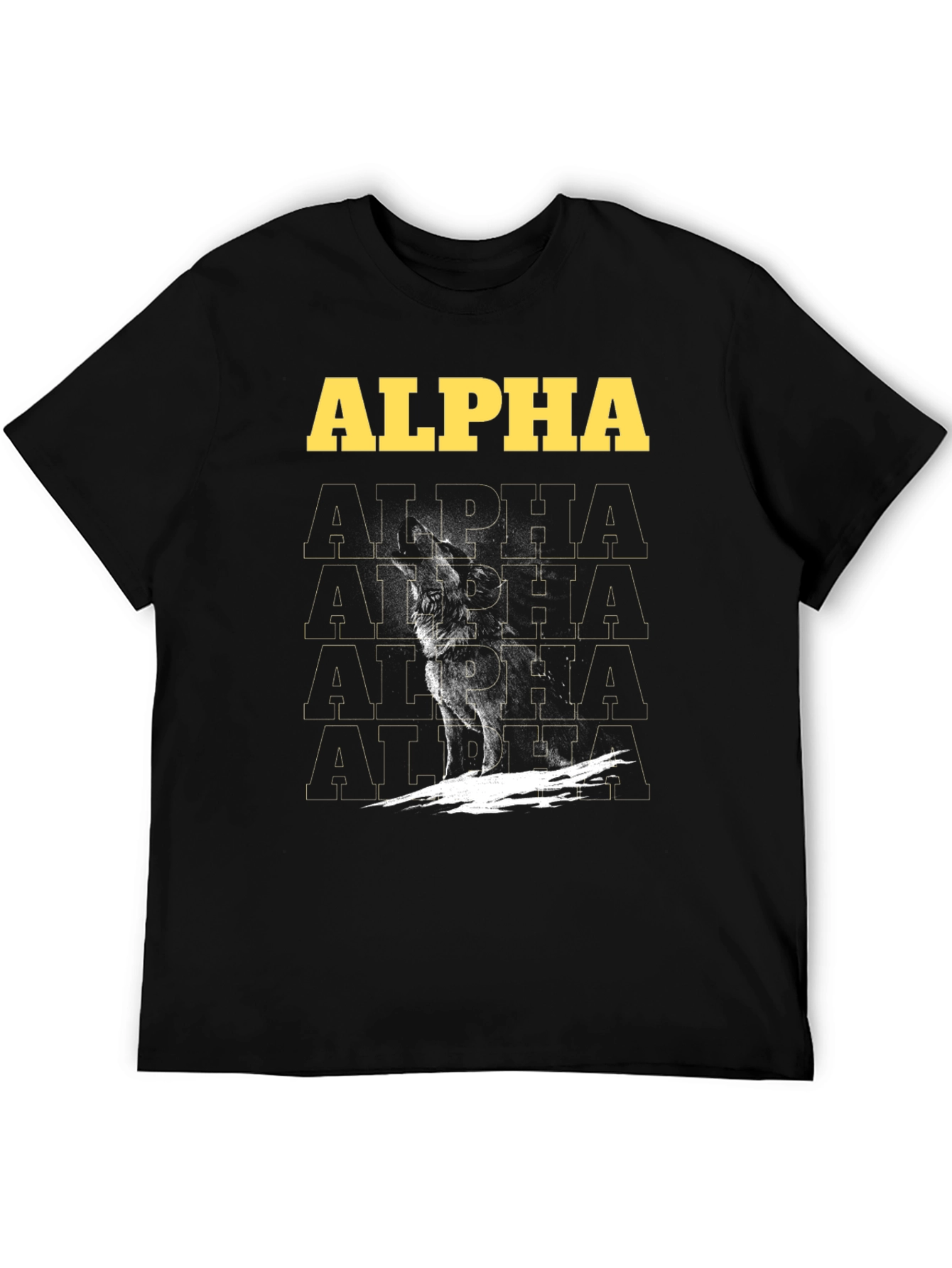 Alpha Wolf Graphic Tee - Bold Statement Shirt