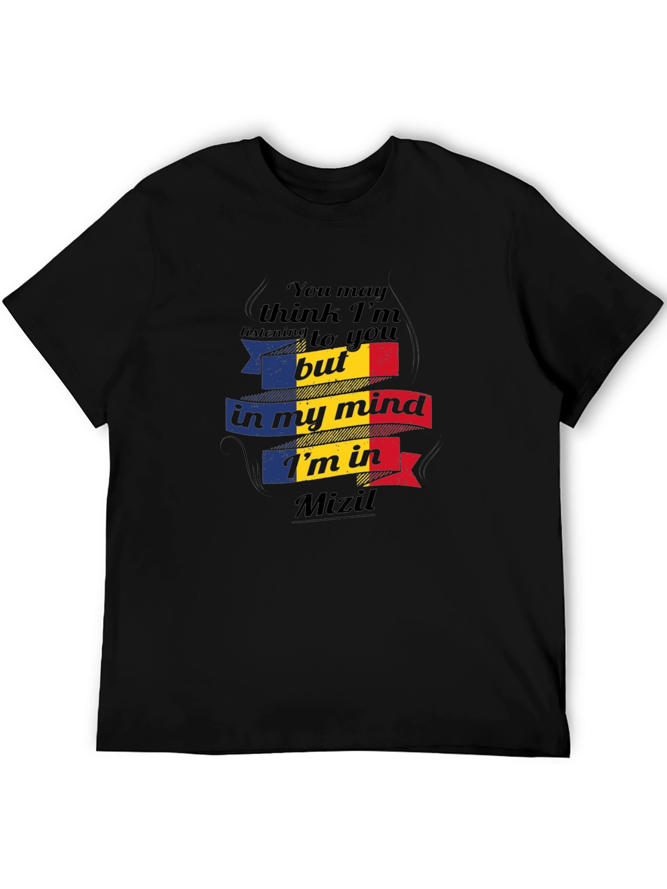 Mizil Mind T-Shirt - Romania Flag Graphic Tee