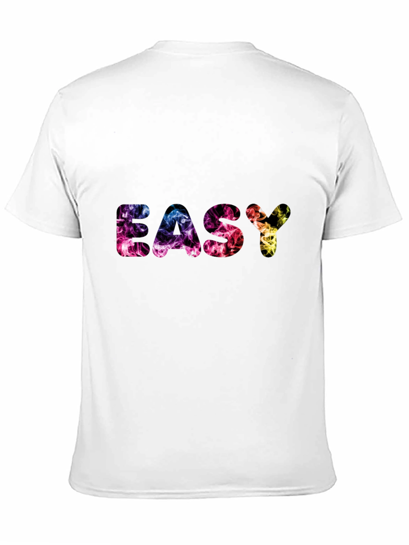 Easy Smoke Print Black T-Shirt
