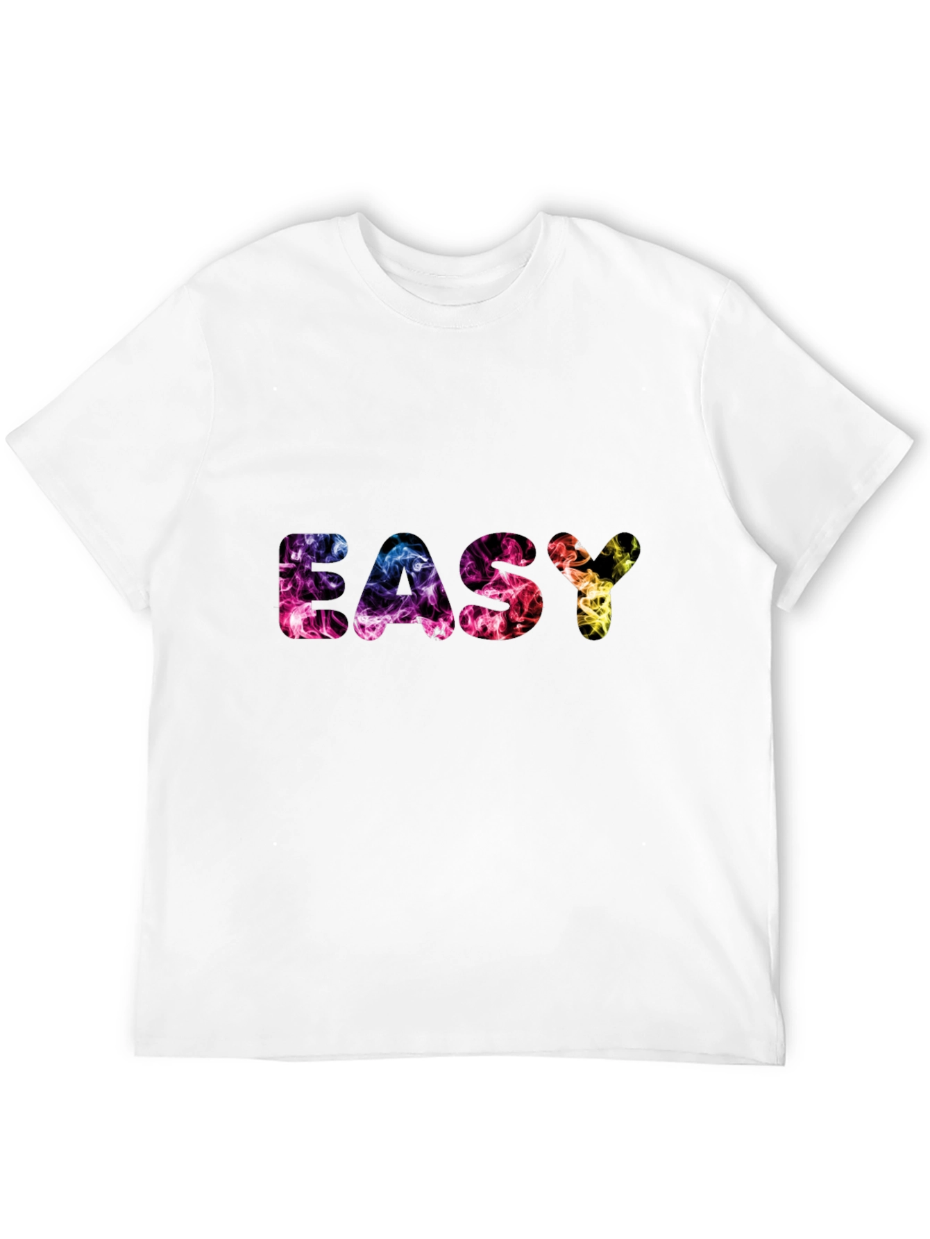 Easy Smoke Print Black T-Shirt