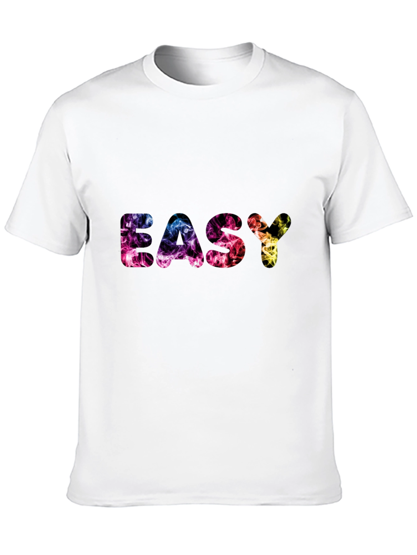 Easy Smoke Print Black T-Shirt
