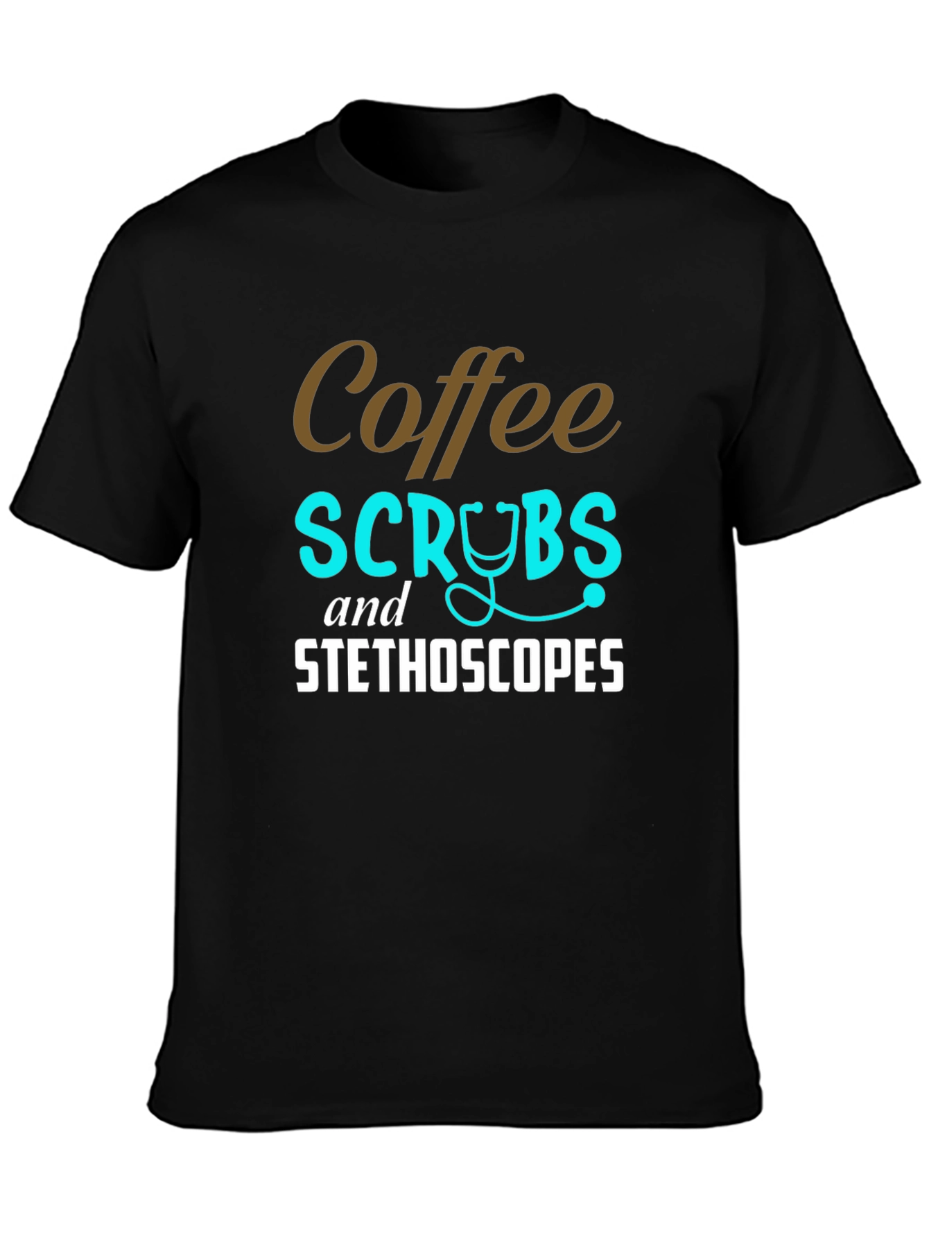 Coffee Scrubs & Stethoscopes Graphic Tee
