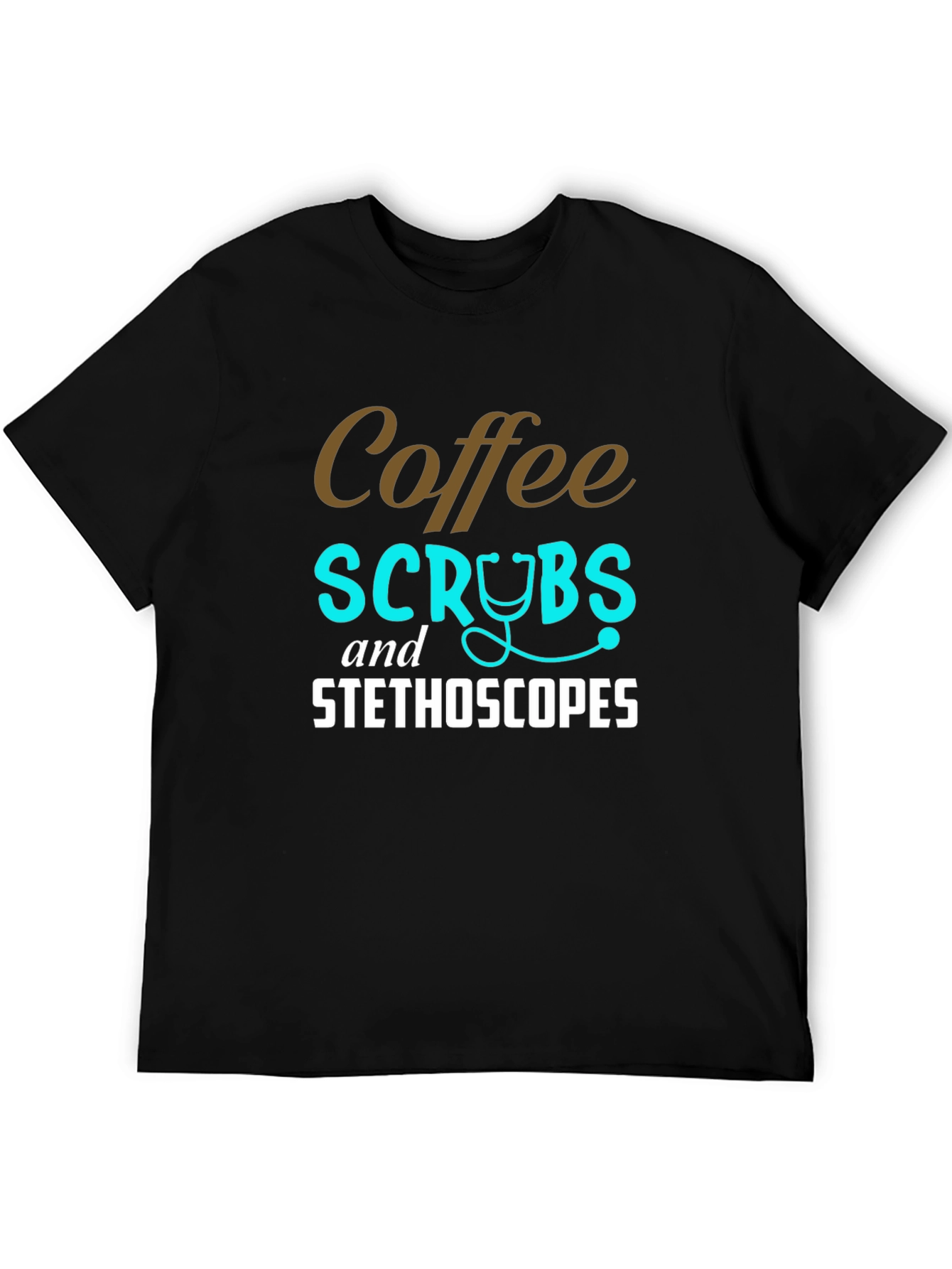 Coffee Scrubs & Stethoscopes Graphic Tee