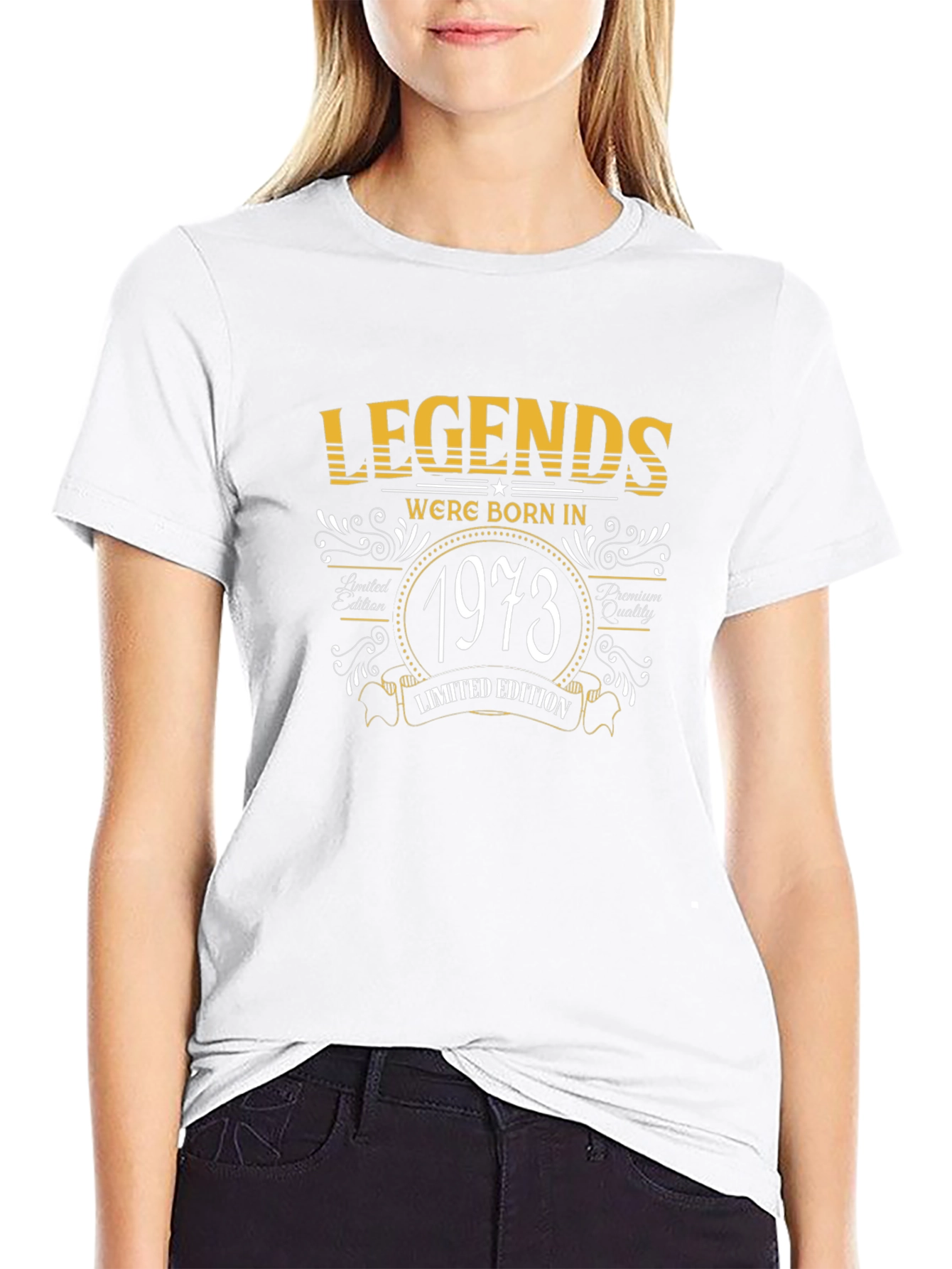 Legends Born in 1973 Black T-Shirt