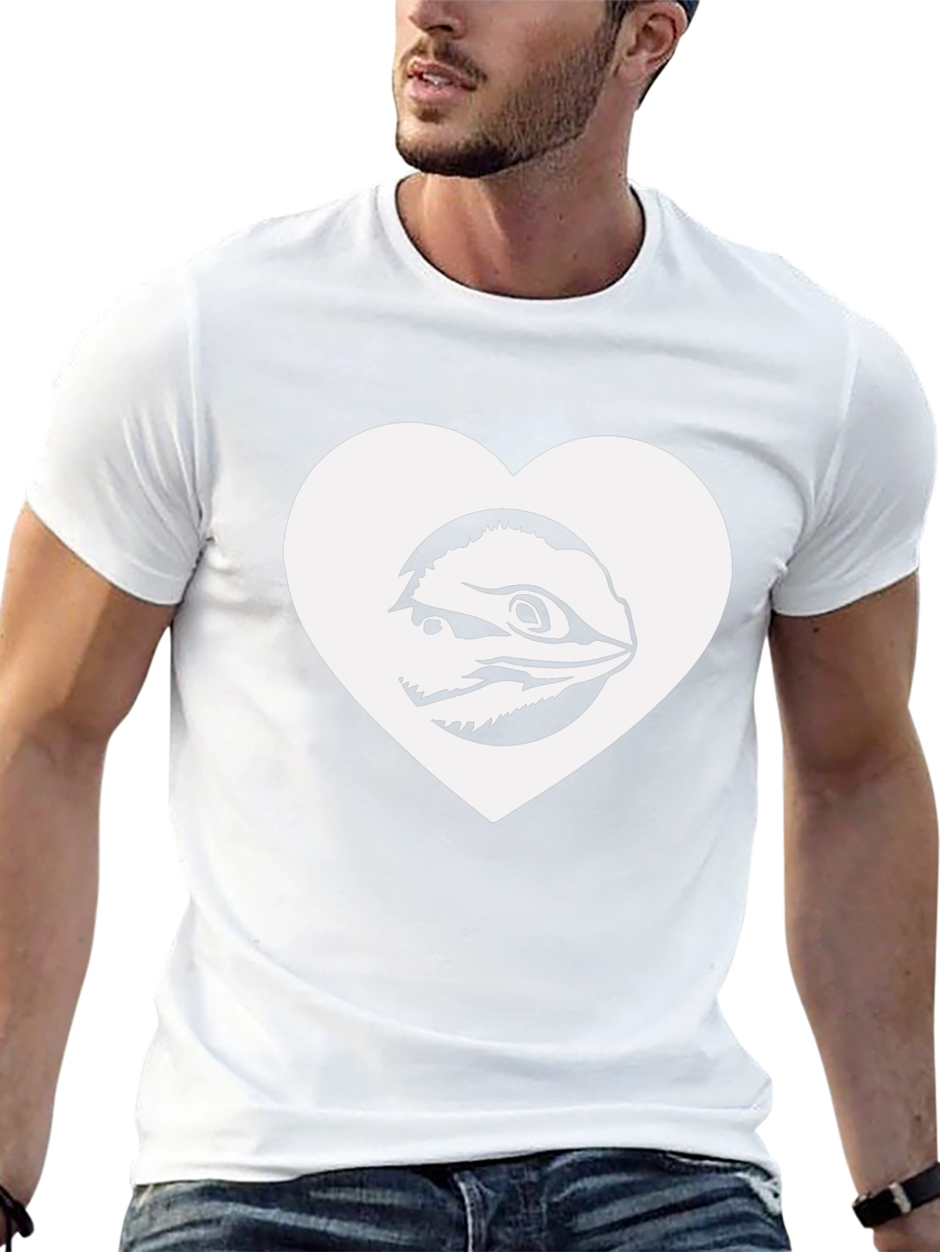 Bearded Dragon Love Tee - Black Cotton T-Shirt