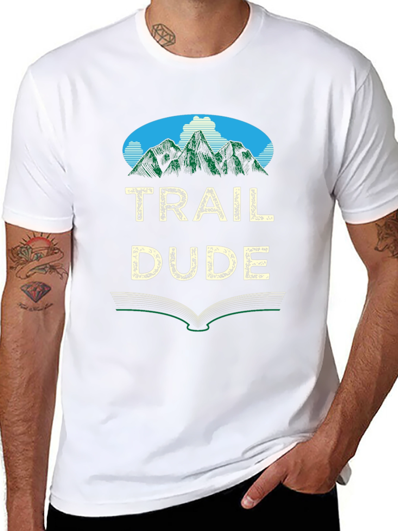 Trail Dude Graphic Tee - Mountain Adventure