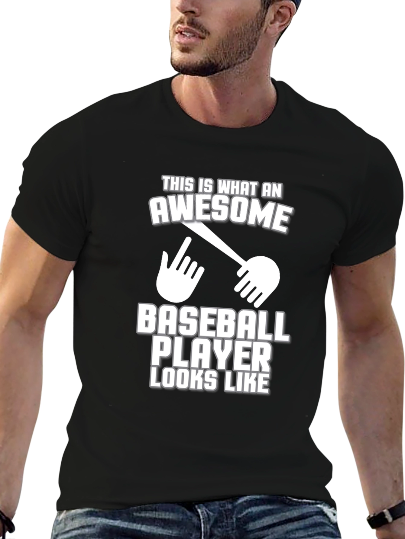 Awesome Baseball Player Graphic Tee