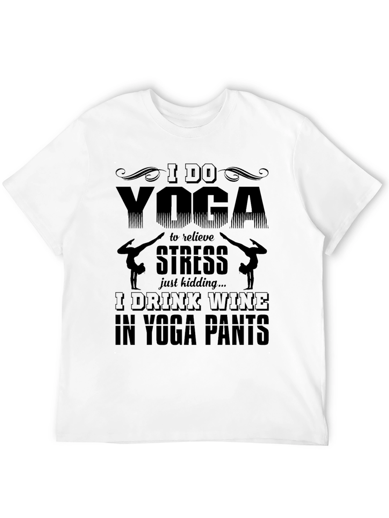 Yoga Wine Lover Graphic T-Shirt