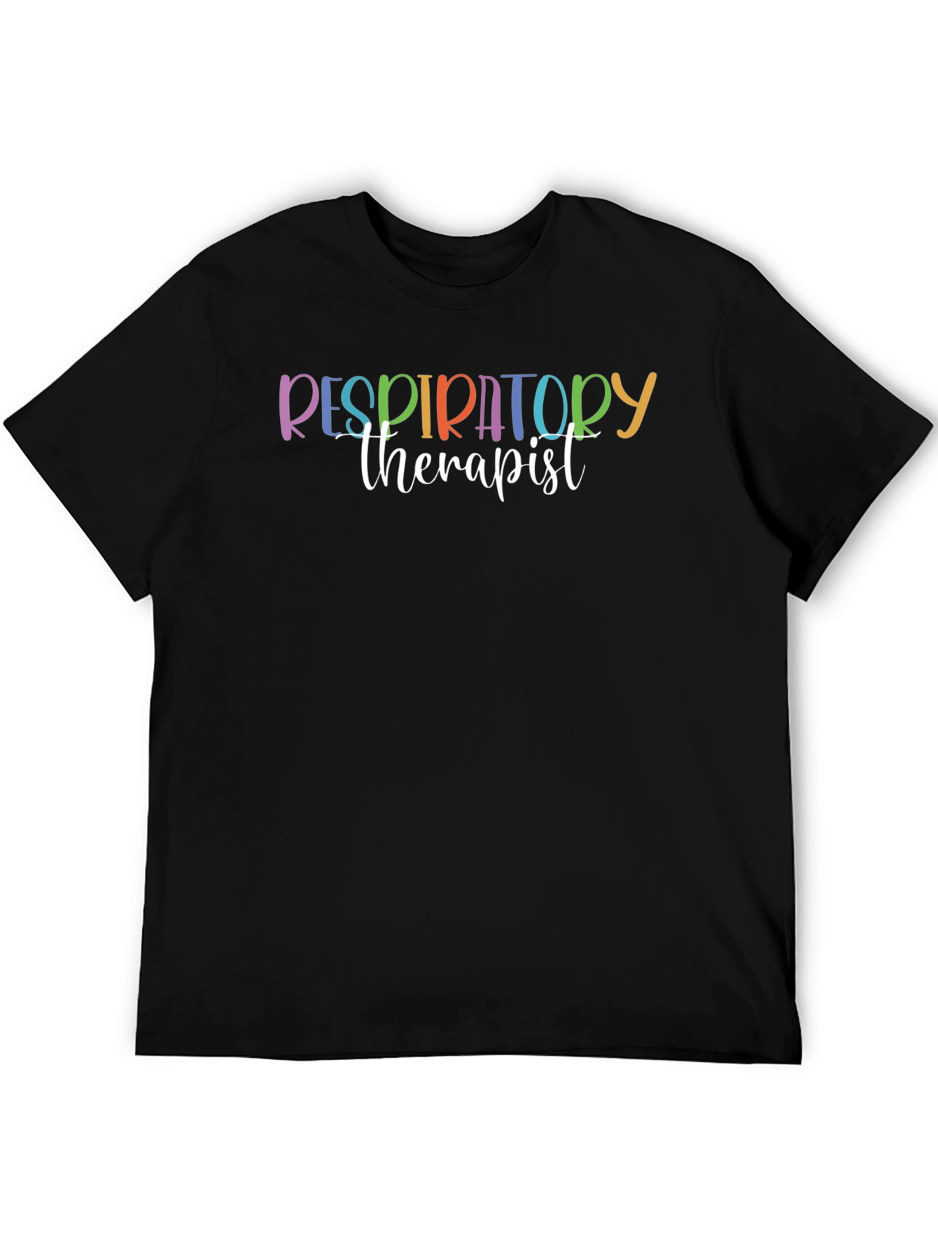 Respiratory Therapist Rainbow Graphic T-Shirt