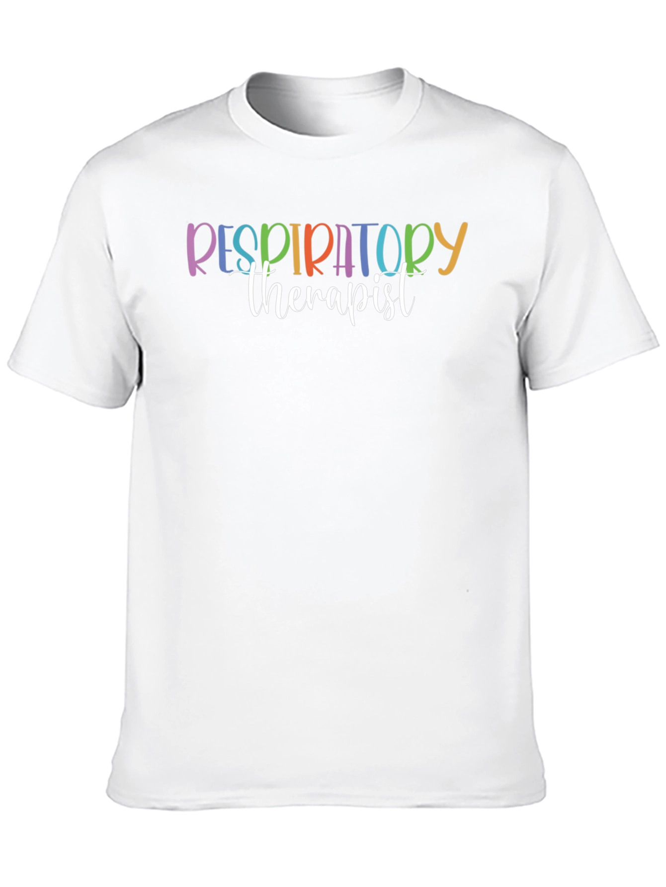 Respiratory Therapist Rainbow Graphic T-Shirt