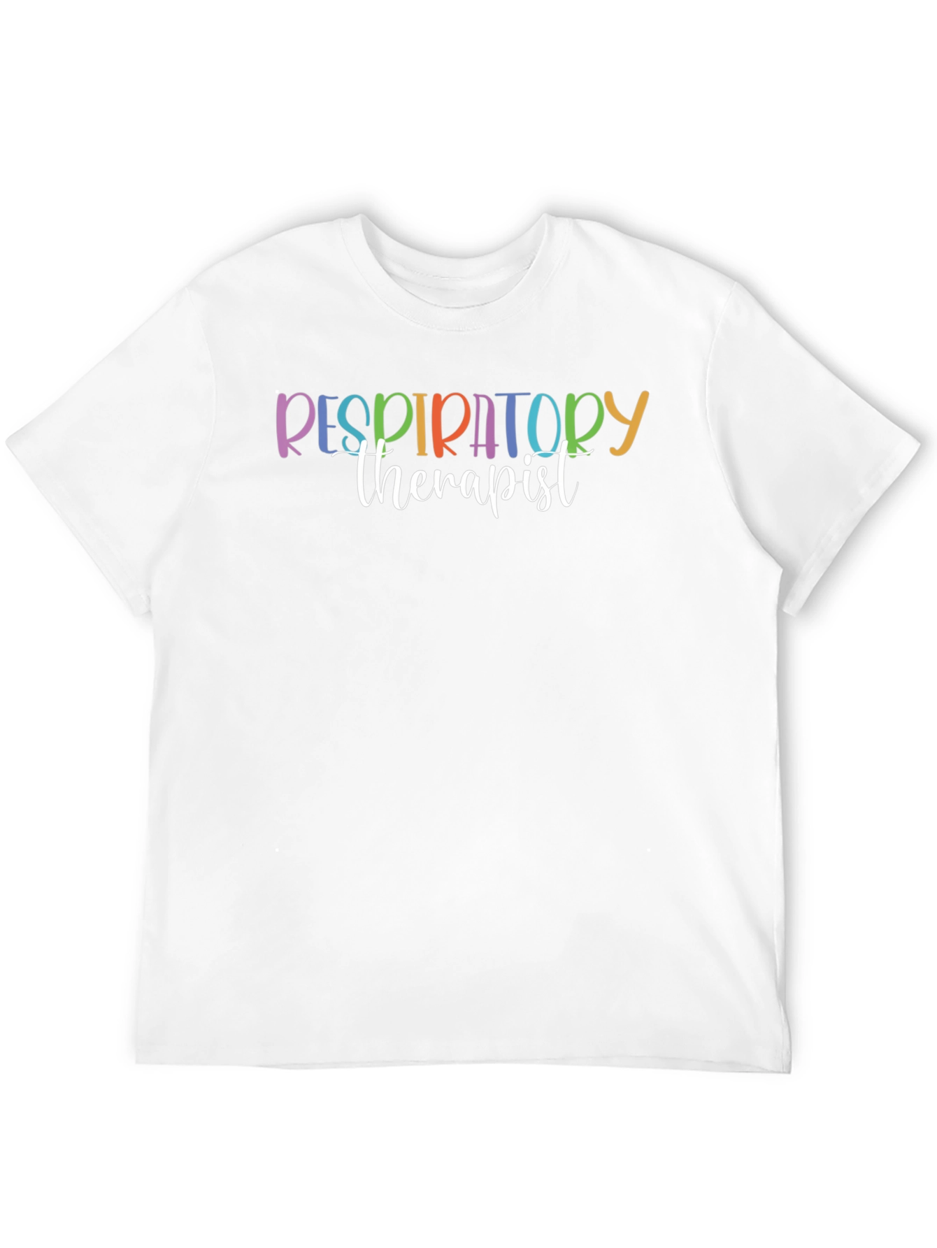 Respiratory Therapist Rainbow Graphic T-Shirt