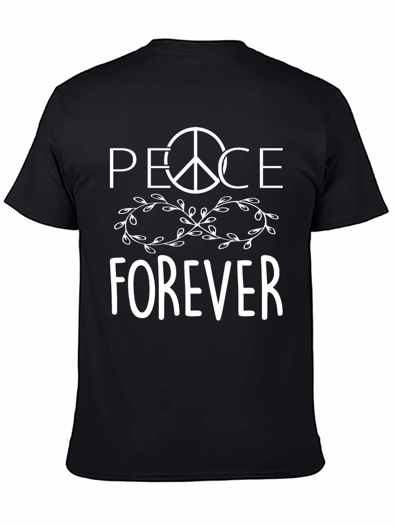 Peace Forever Graphic T-Shirt - Black