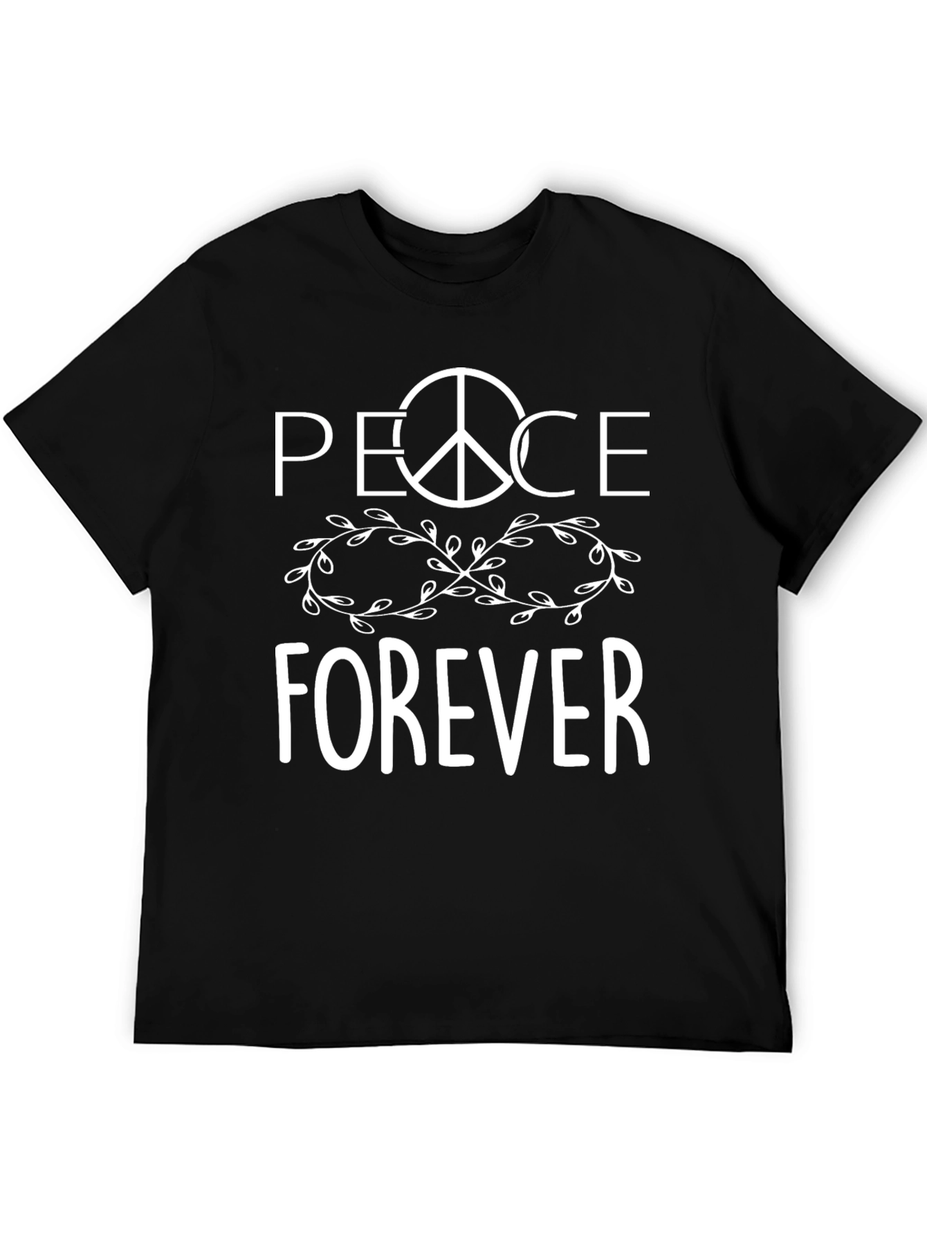 Peace Forever Graphic T-Shirt - Black