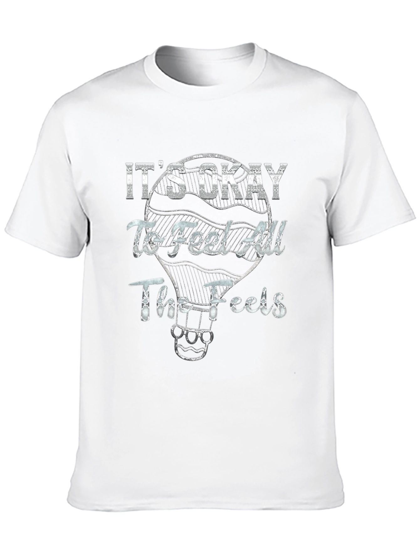 Its Okay To Feel All The Feels Black T-Shirt