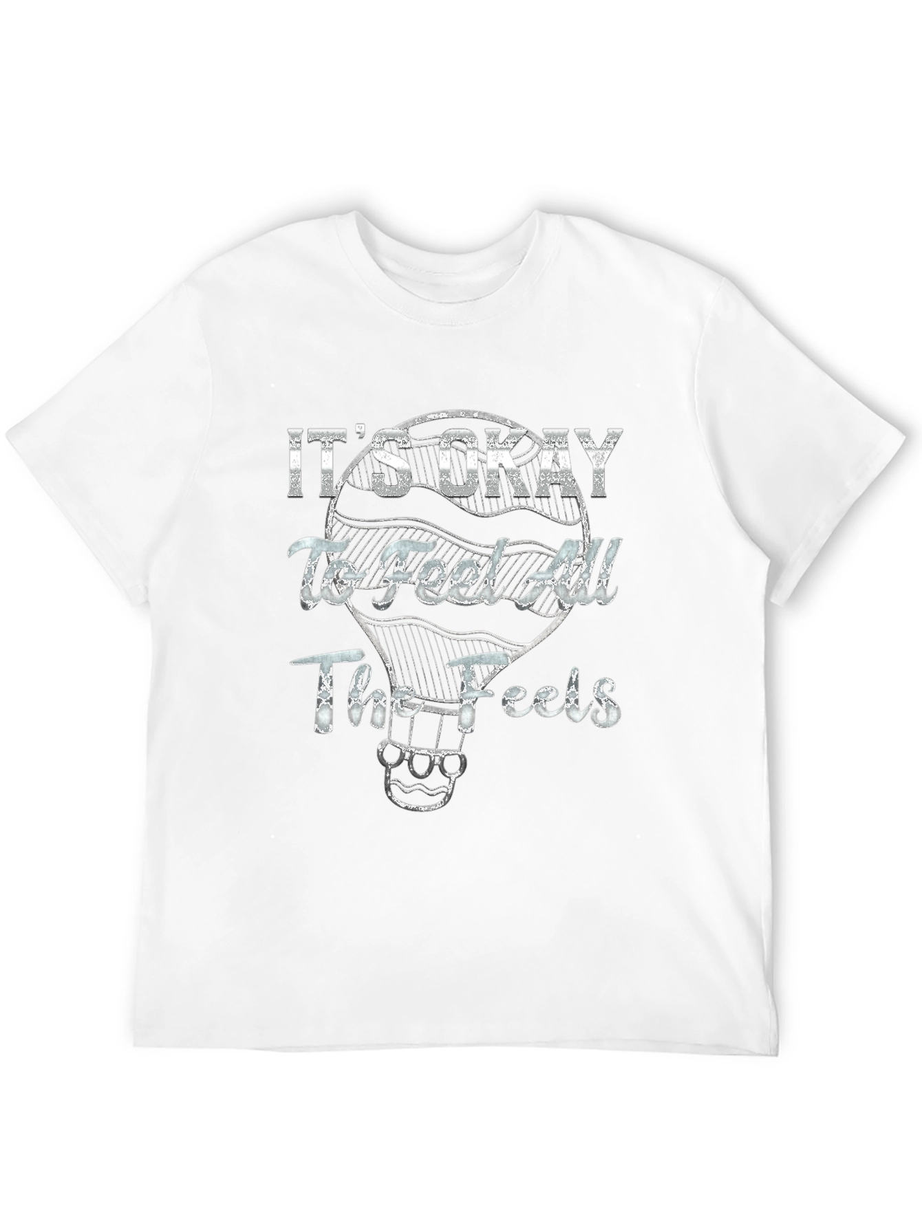 Its Okay To Feel All The Feels Black T-Shirt