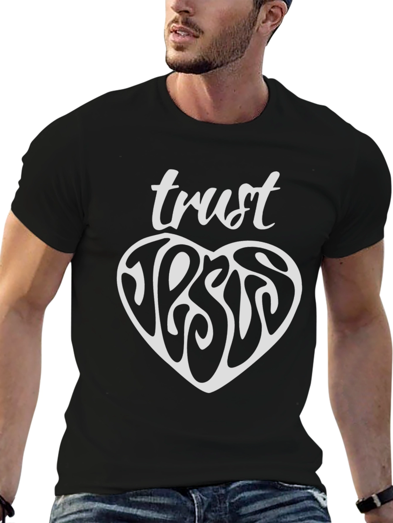 Trust Jesus Graphic Tee - Religious Christian T-Shirt