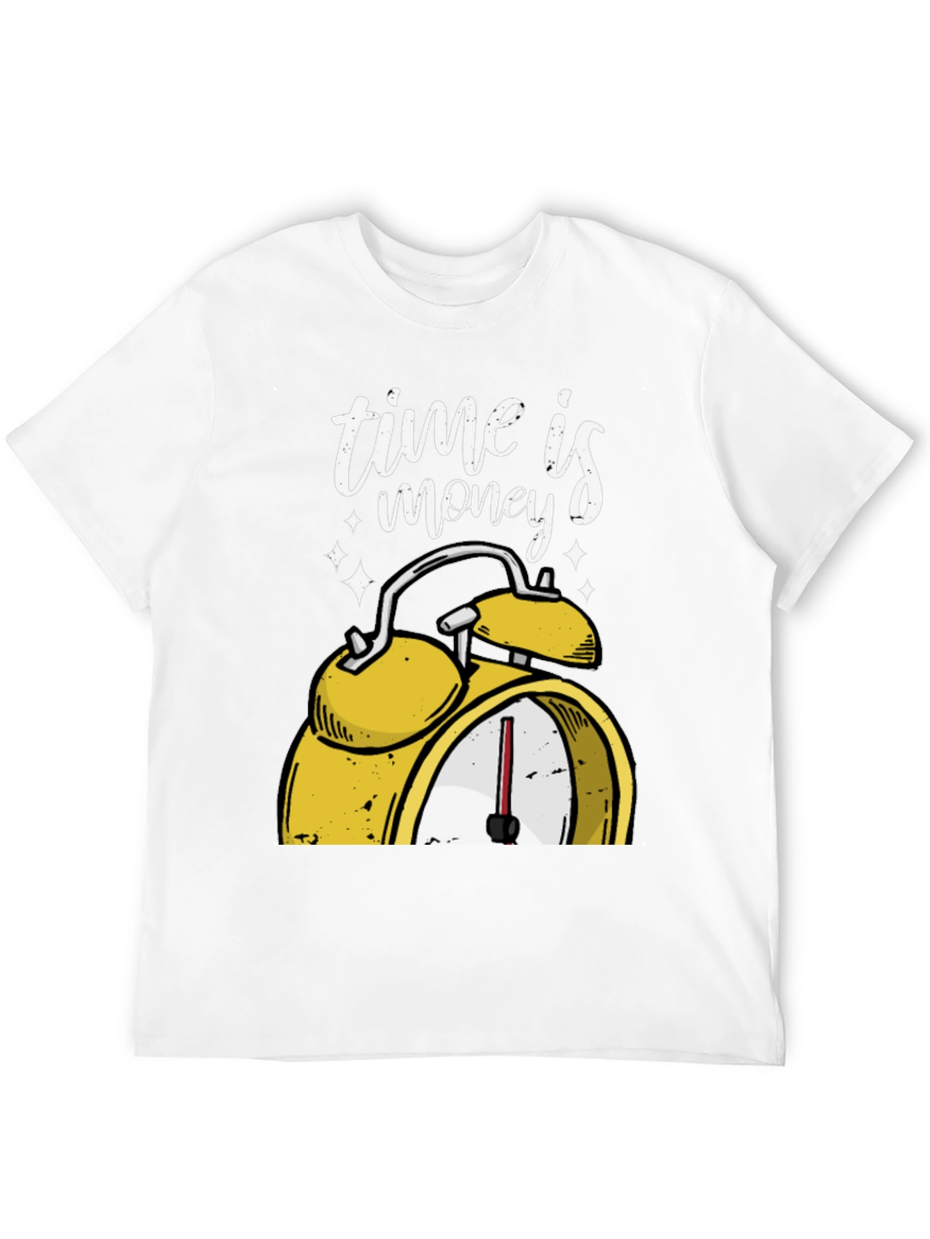Time is Money Graphic T-Shirt - Black Cotton Tee