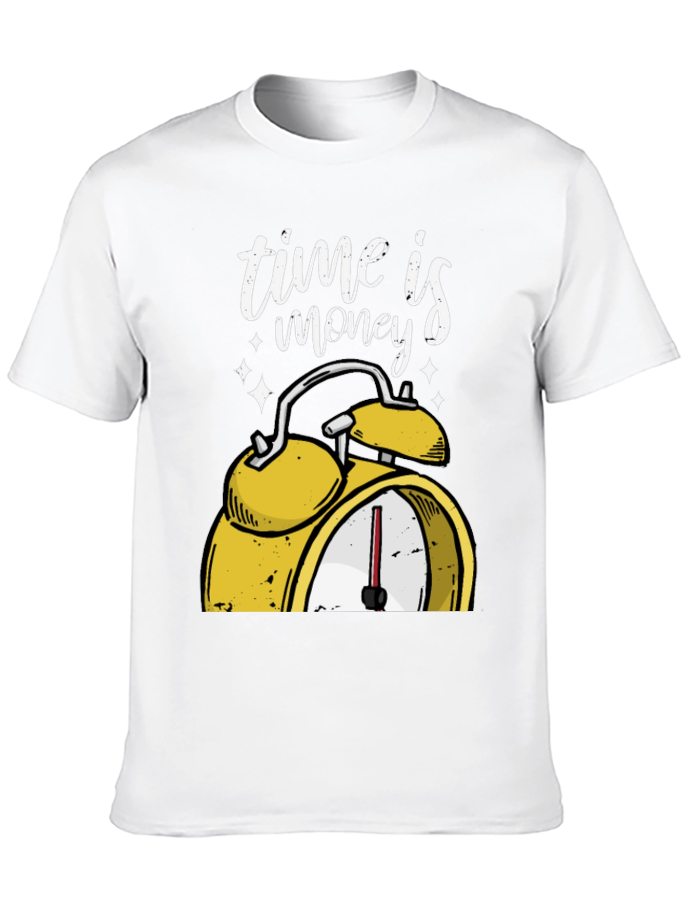 Time is Money Graphic T-Shirt - Black Cotton Tee