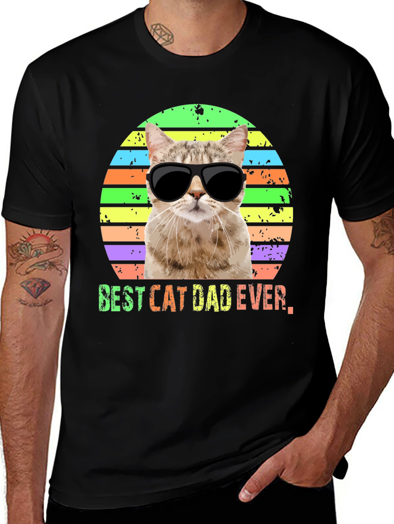 Best Cat Dad Ever T-Shirt