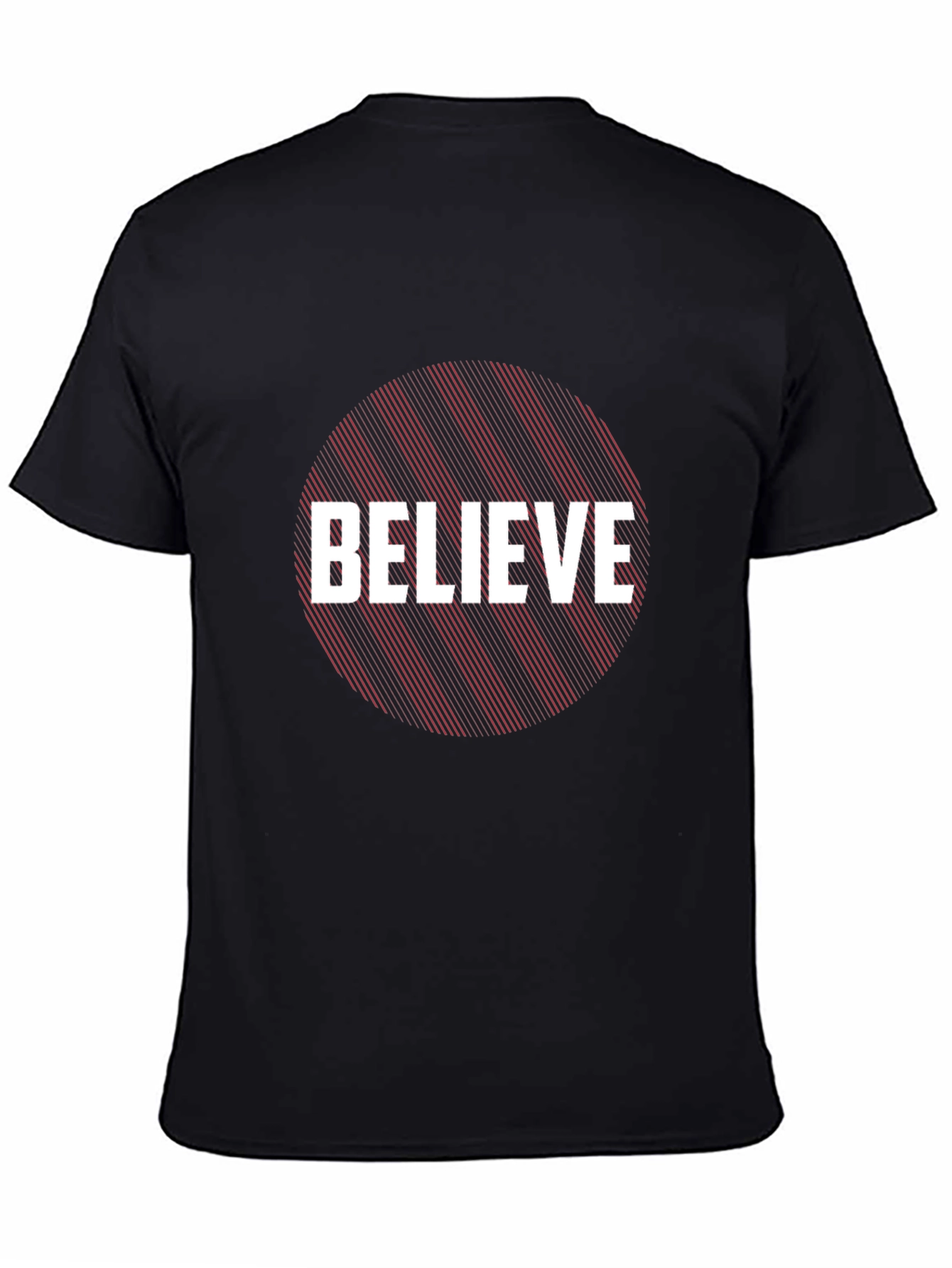 Believe Graphic Tee - Black Cotton Blend