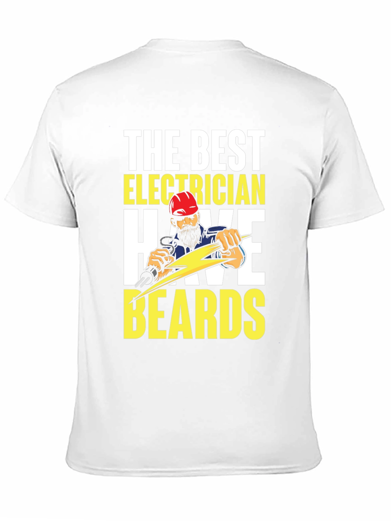 Bearded Electrician T-Shirt - Funny Electrician Gift