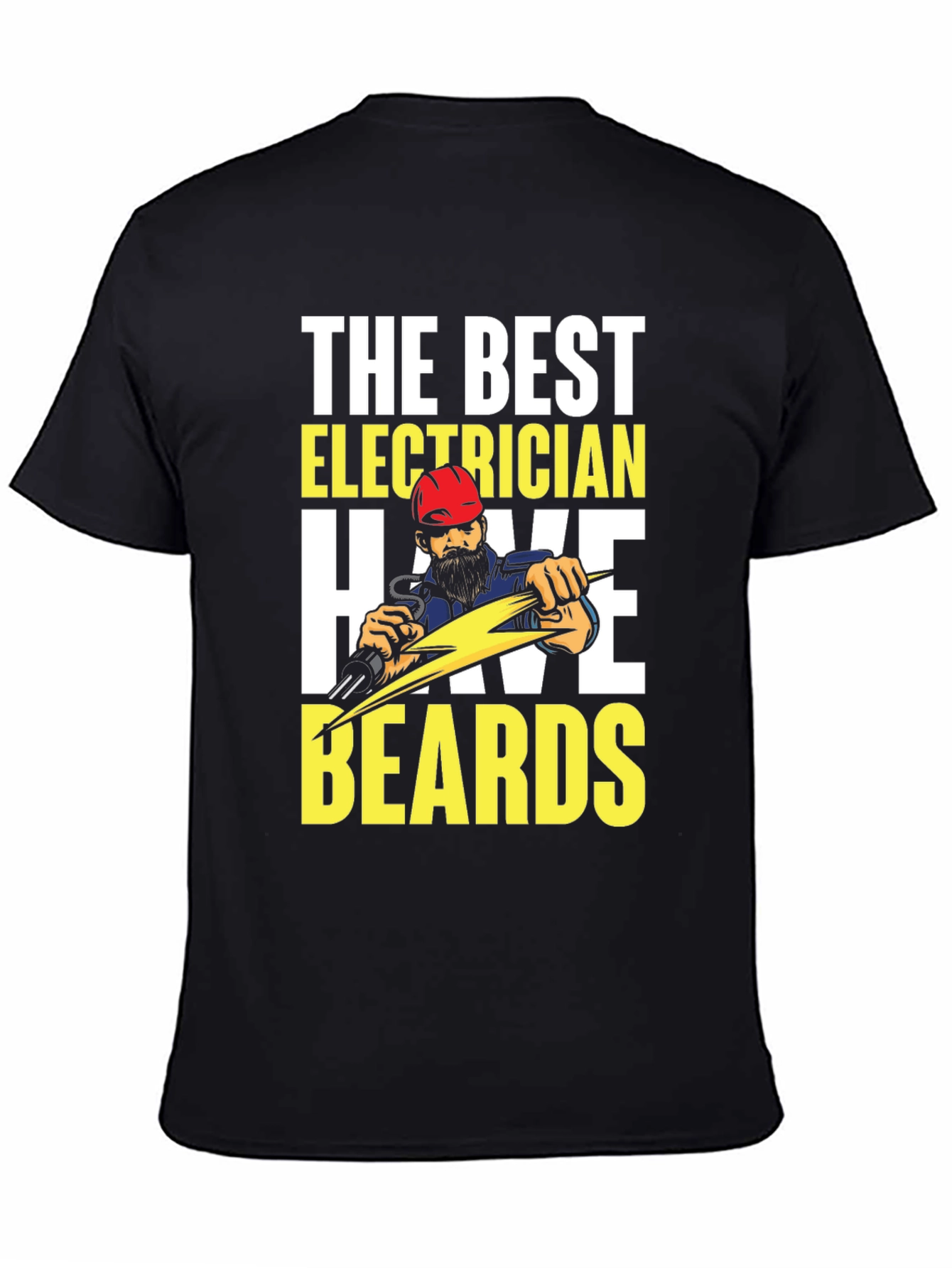 Bearded Electrician T-Shirt - Funny Electrician Gift