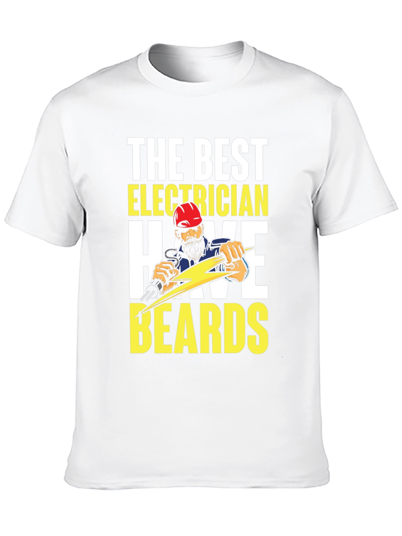 Bearded Electrician T-Shirt - Funny Electrician Gift