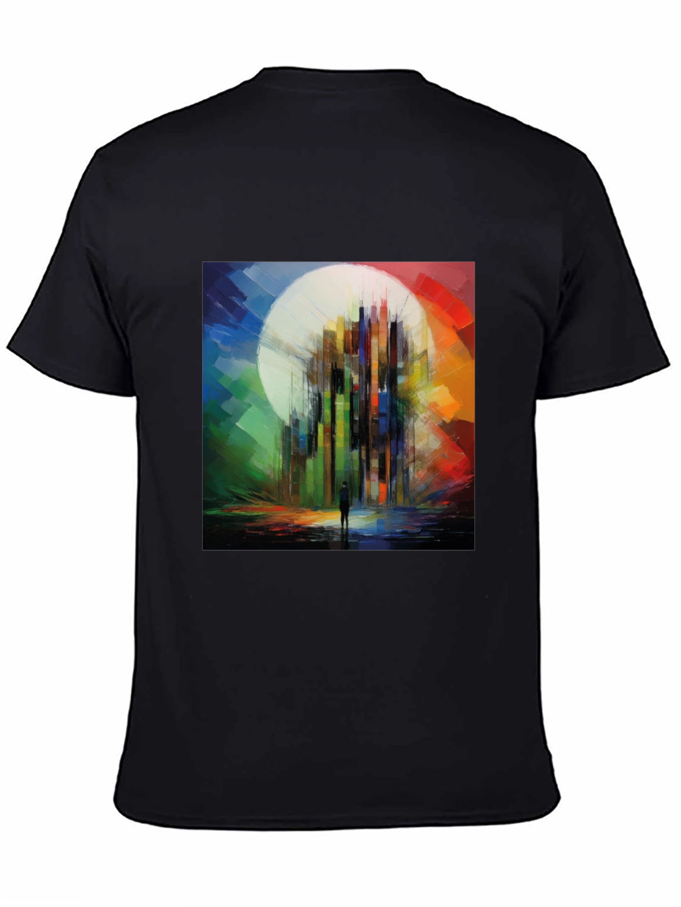 Abstract Cityscape Graphic Tee - Modern Art T-Shirt