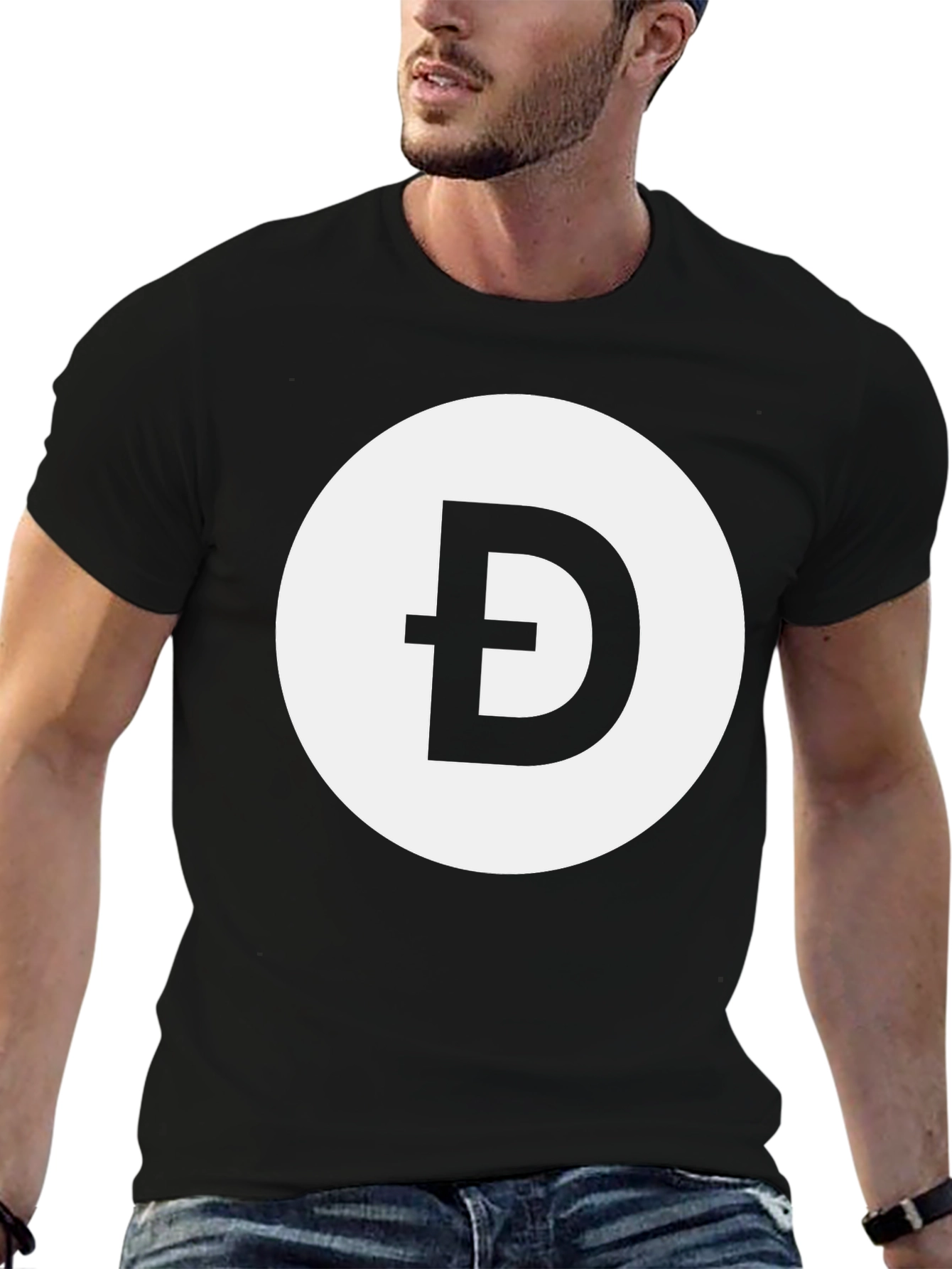 Đ T-Shirt - Unique Circle Design