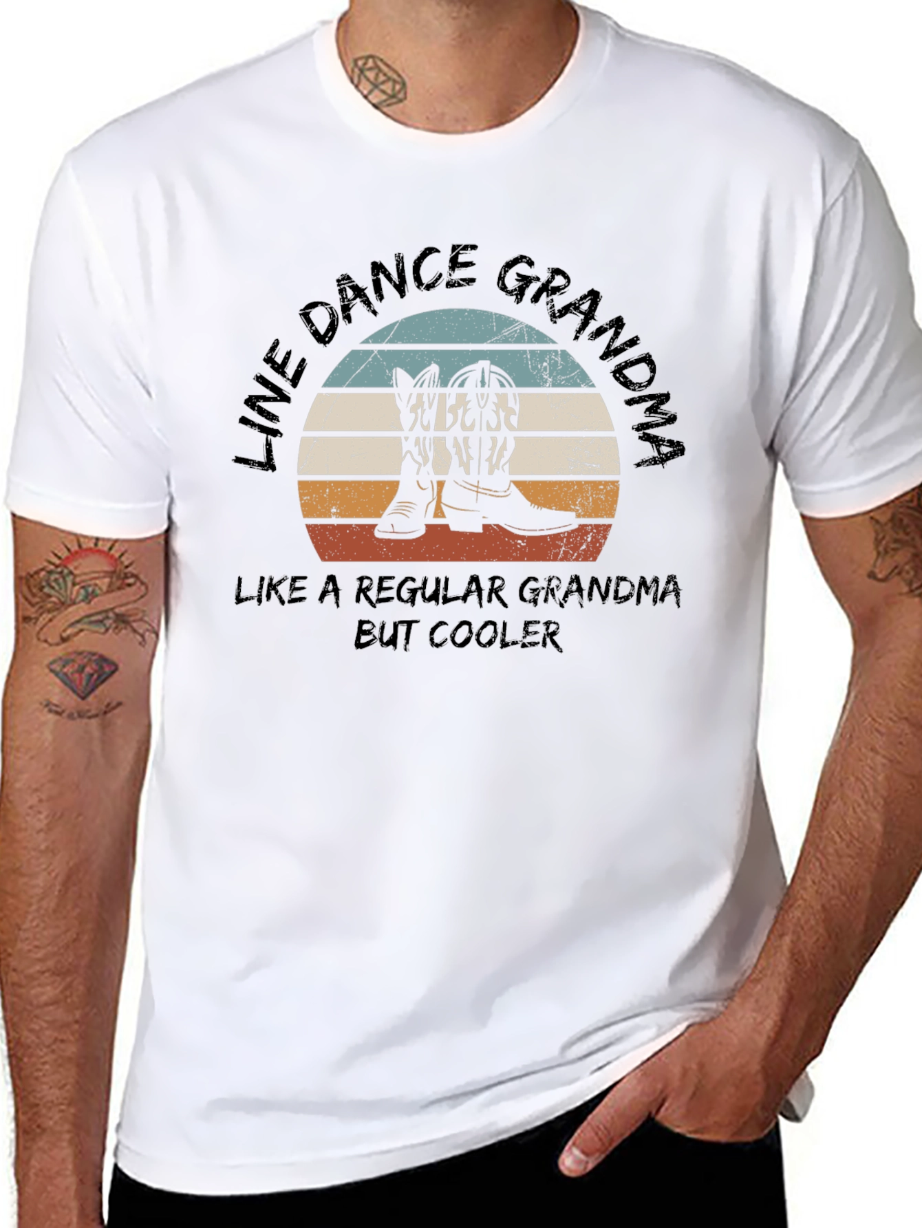 Line Dance Grandma Graphic T-Shirt