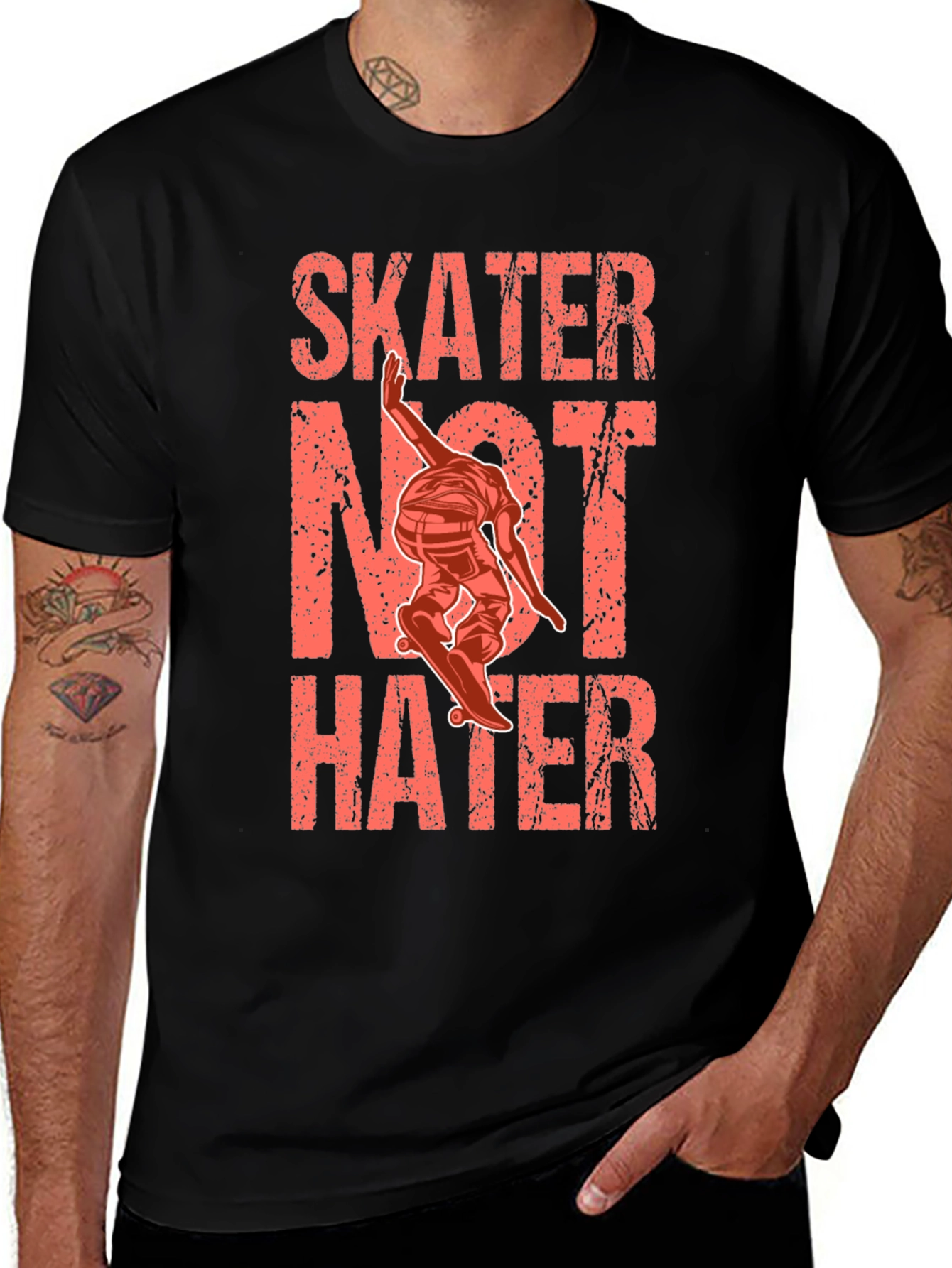 Skater Not Hater Graphic Tee