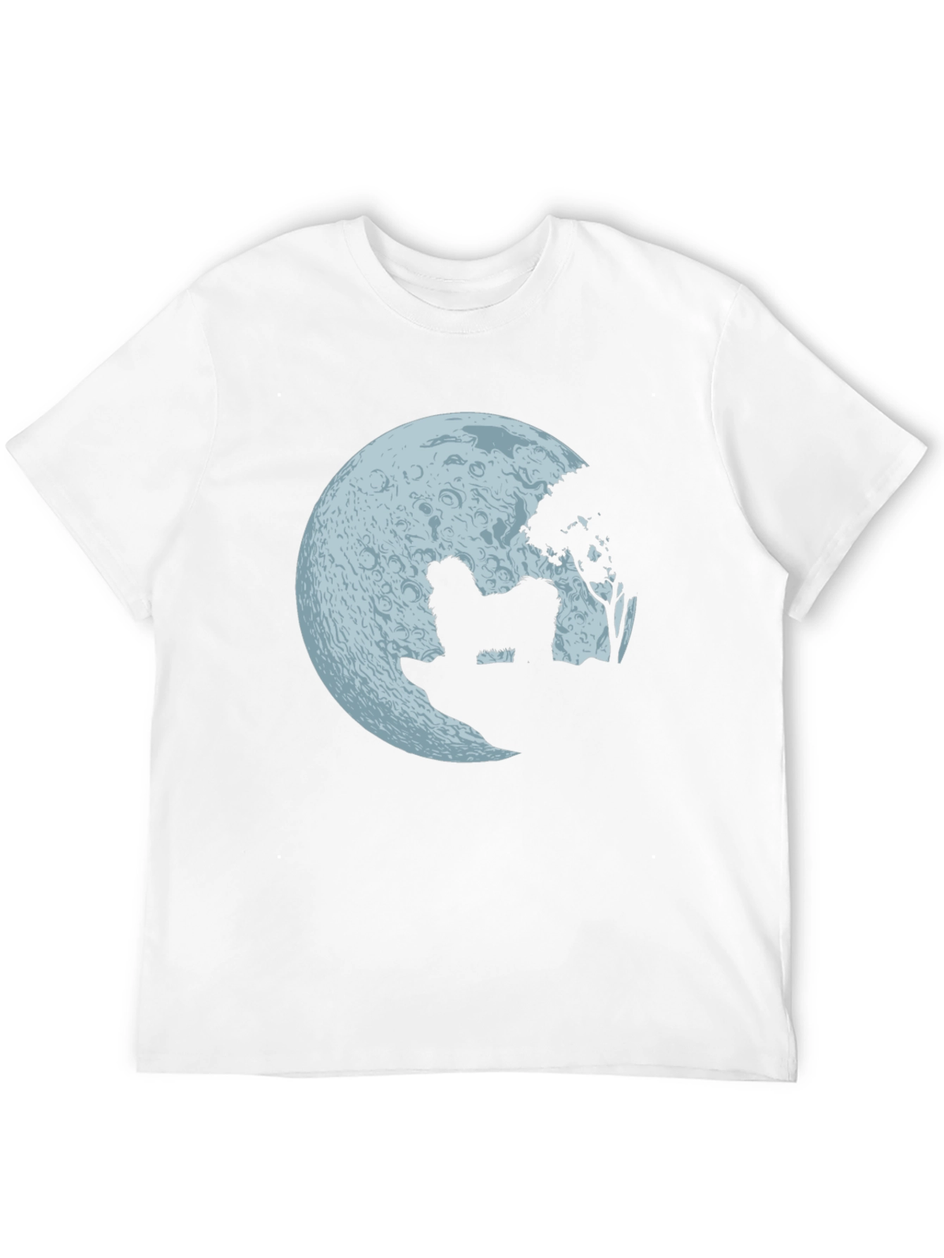 Moonlit Dog Graphic Tee - Mens Black T-Shirt