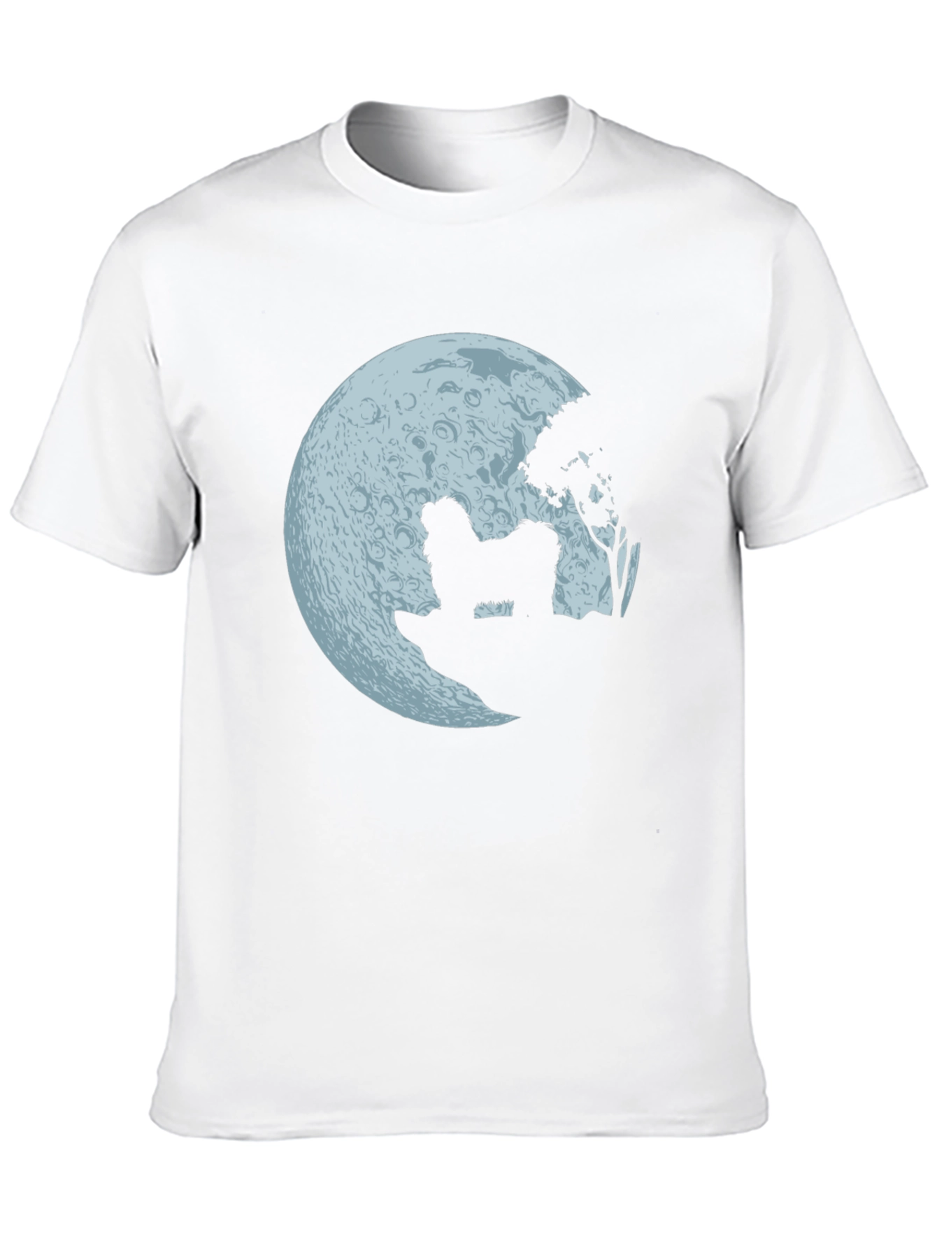 Moonlit Dog Graphic Tee - Mens Black T-Shirt