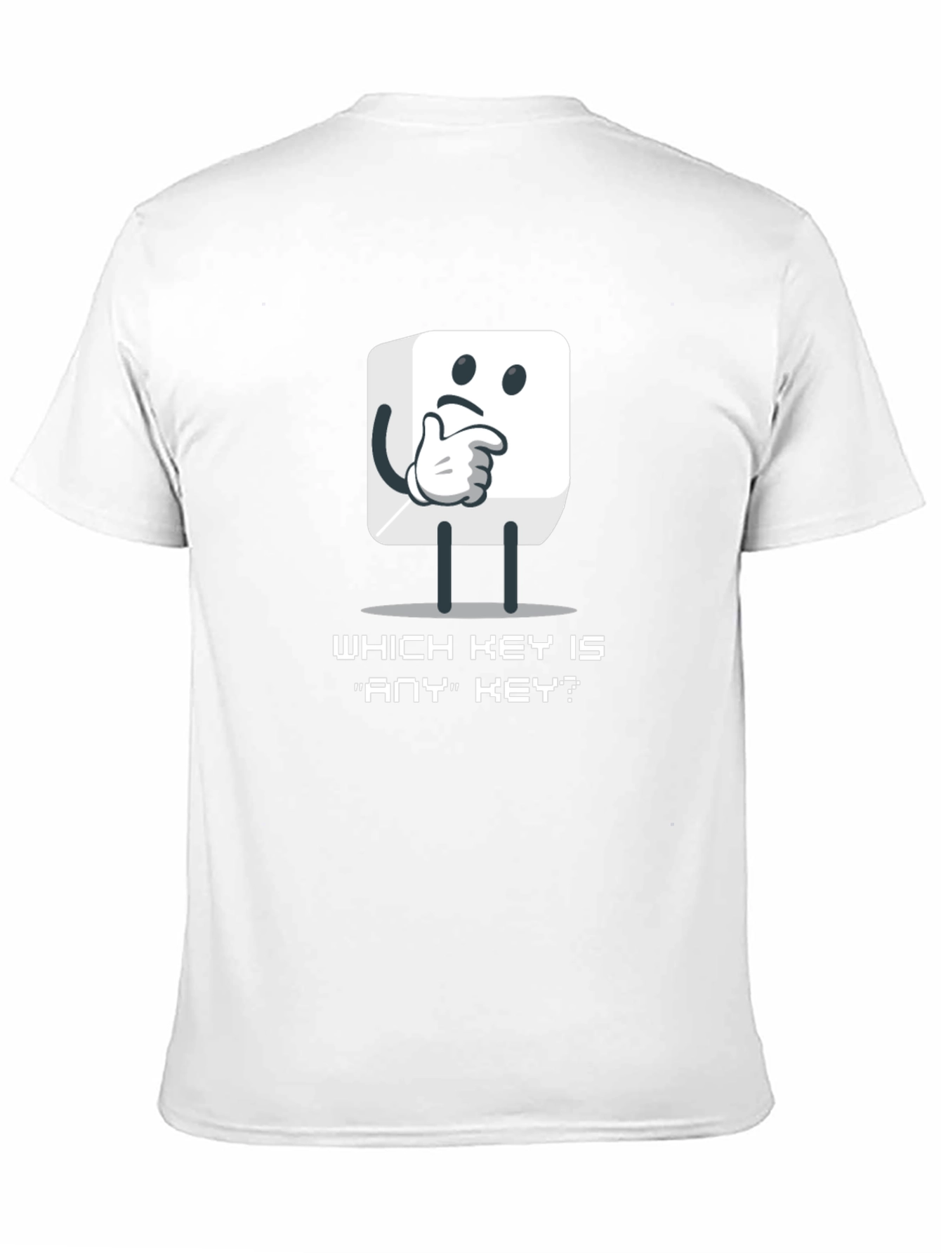 Which Key Is Any Key? Funny Programmer T-Shirt