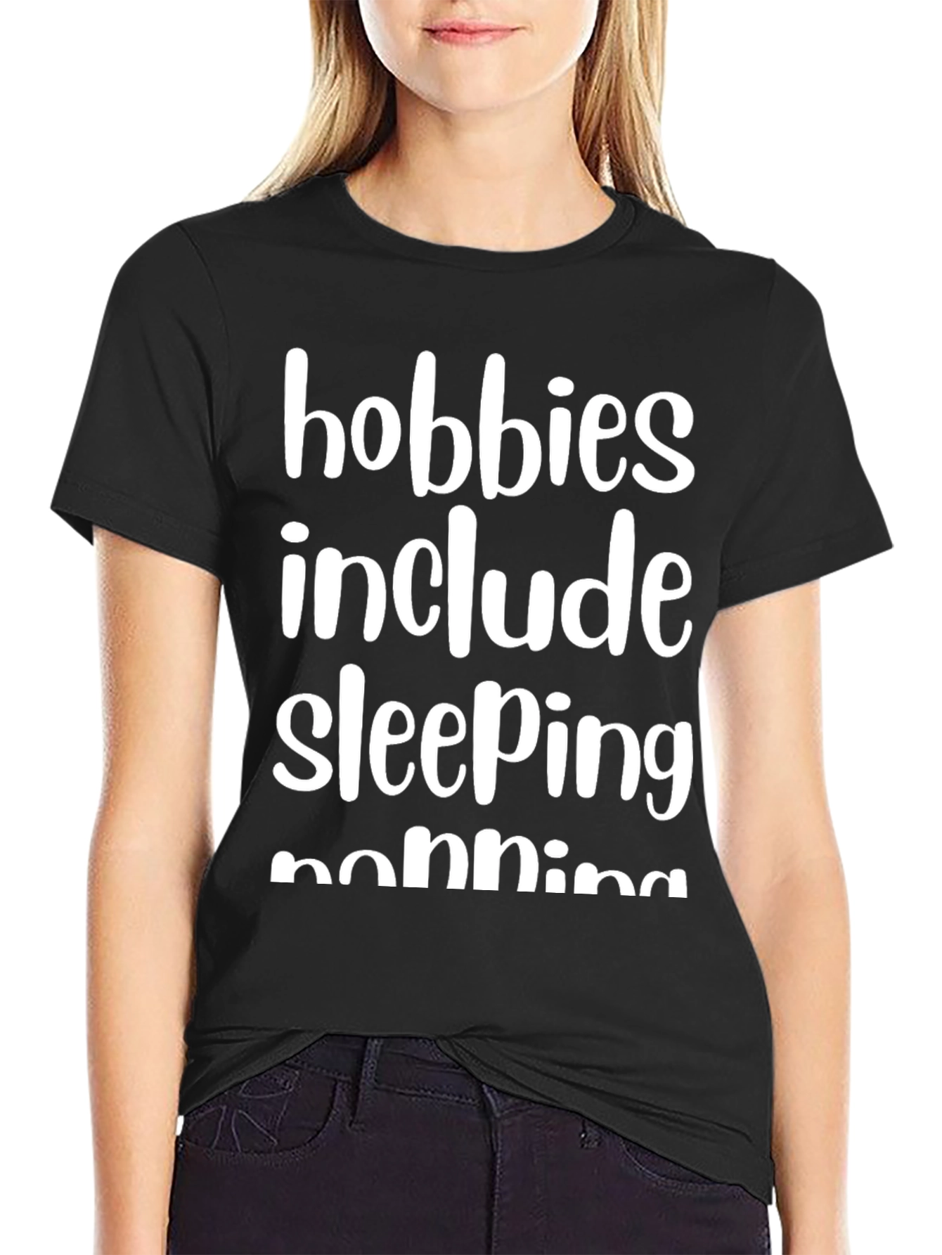 Hobbies Include Sleeping Napping Graphic Tee